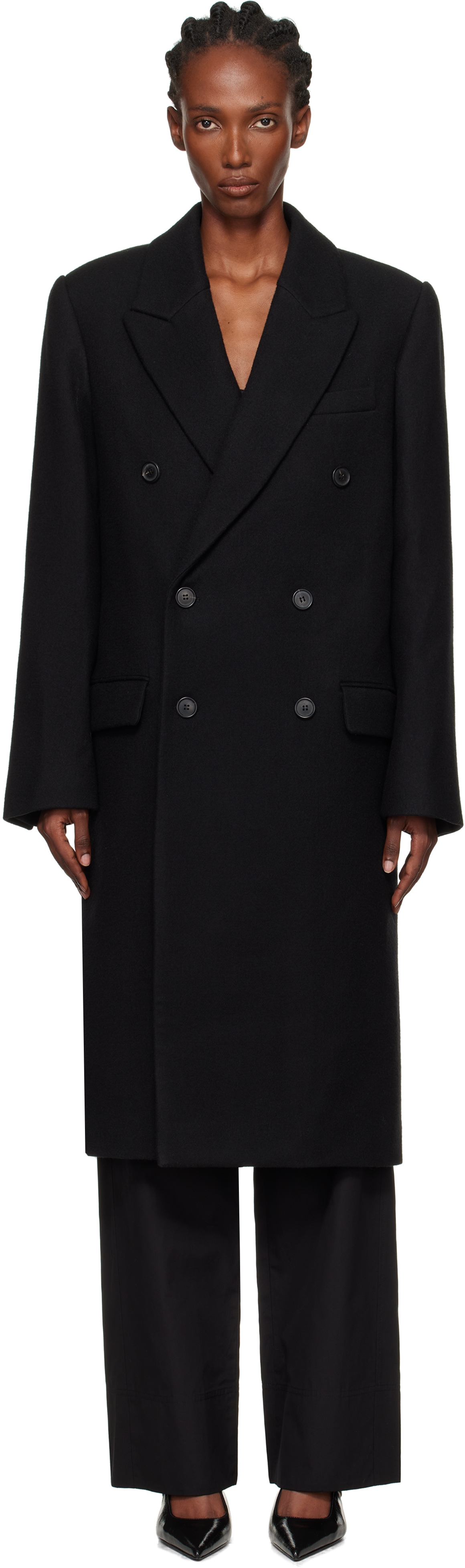 Wardrobe.nyc Double-breasted Coat In Black