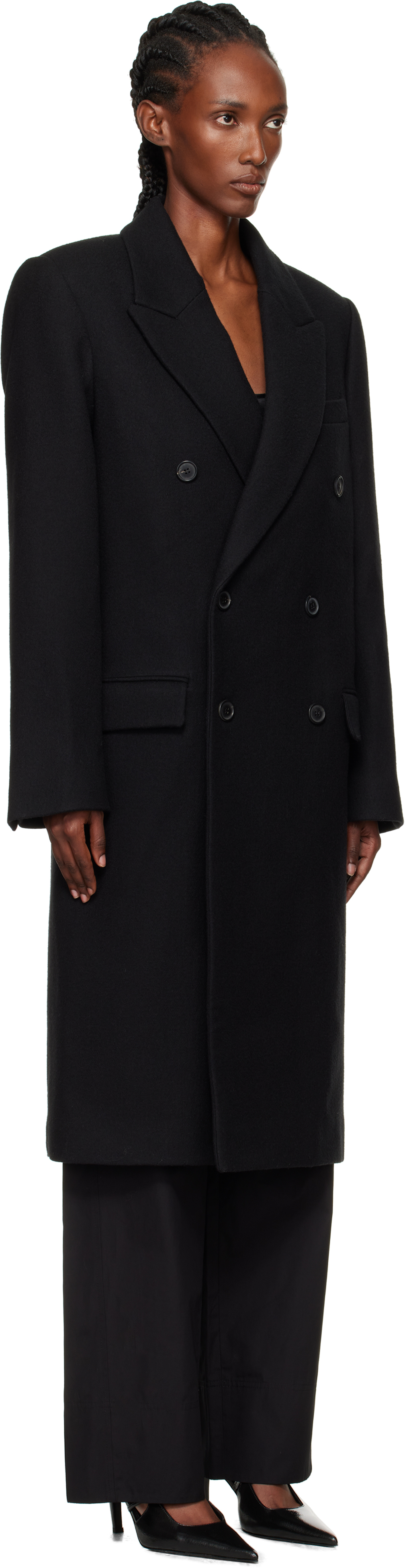 Wardrobe.nyc Double-breasted Coat In Black