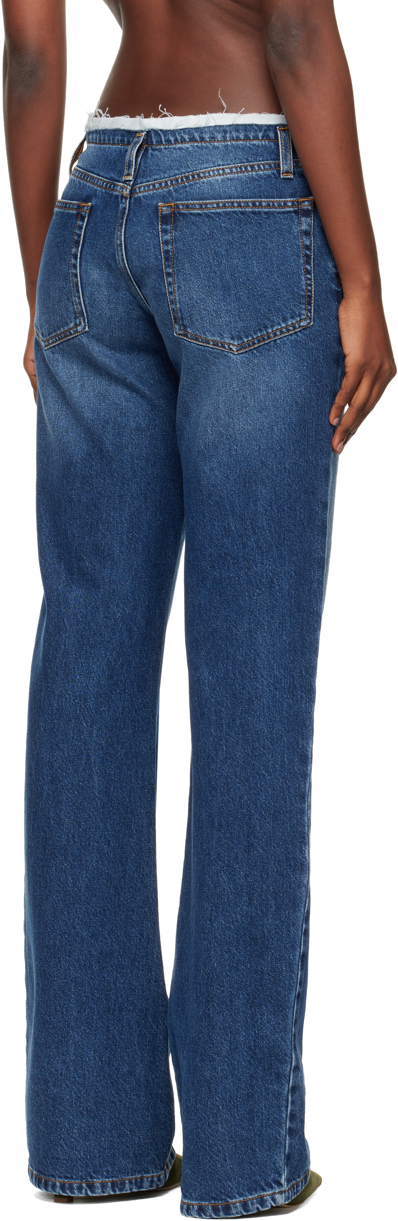 Julie Kegels Blue Po Jeans In Blue