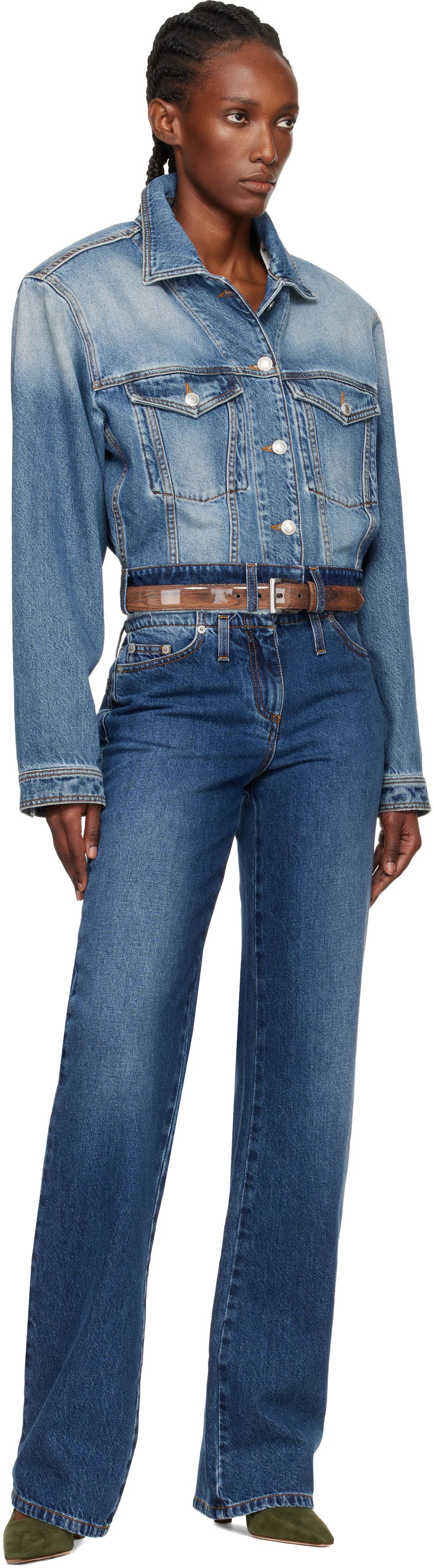 Julie Kegels Blue Po Jeans In Blue