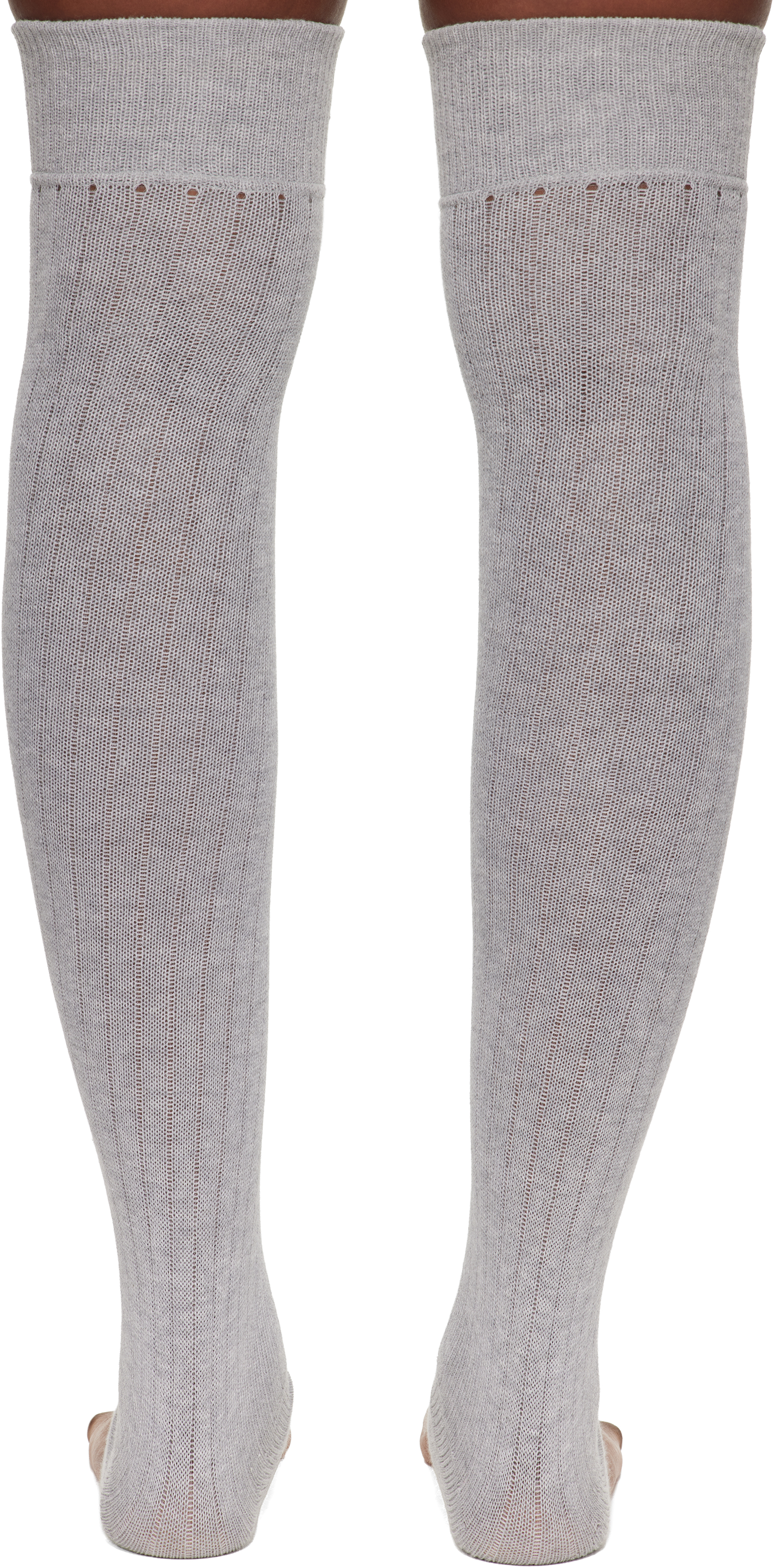 Julie Kegels Gray Thong Socks In Gray