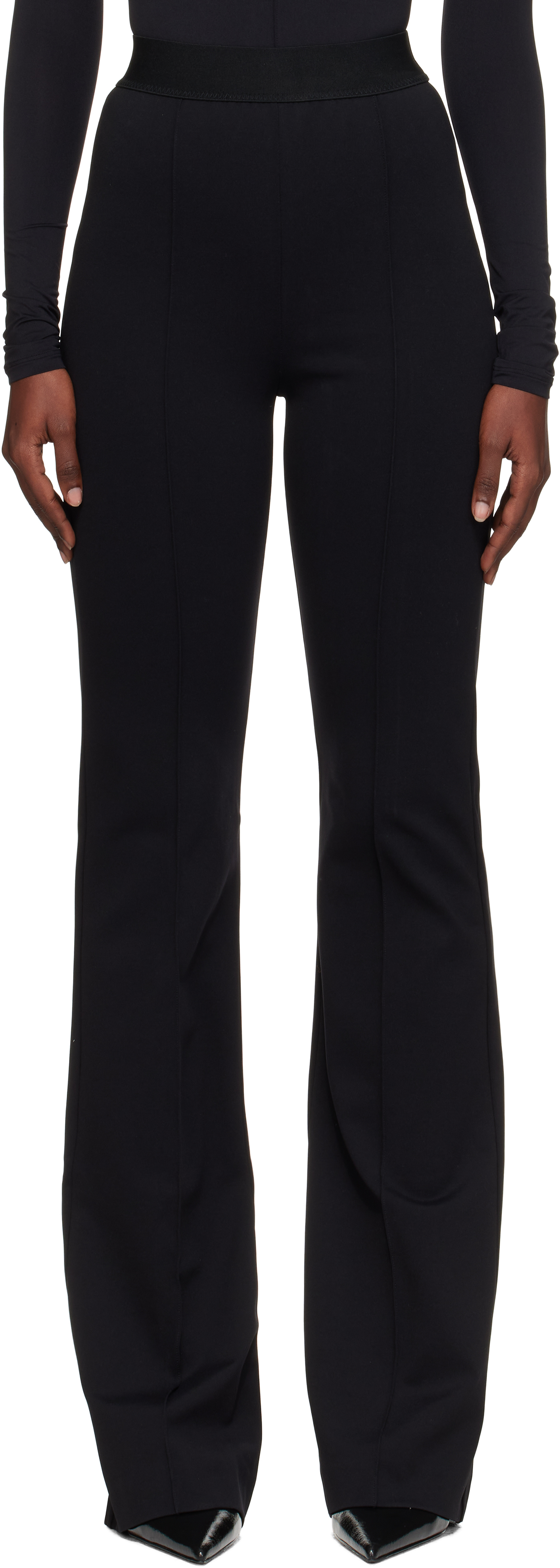 Wardrobe.nyc Black Rosie Huntington-whiteley Flared Trousers In Black