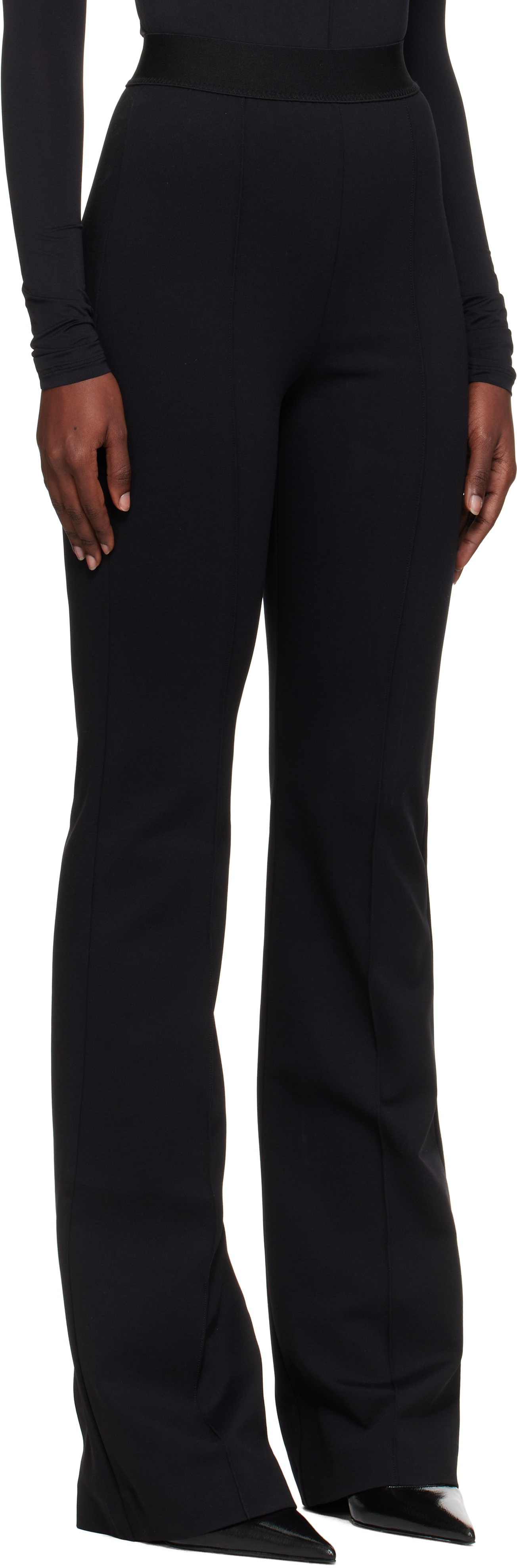 Wardrobe.nyc Black Rosie Huntington-whiteley Flared Trousers In Black
