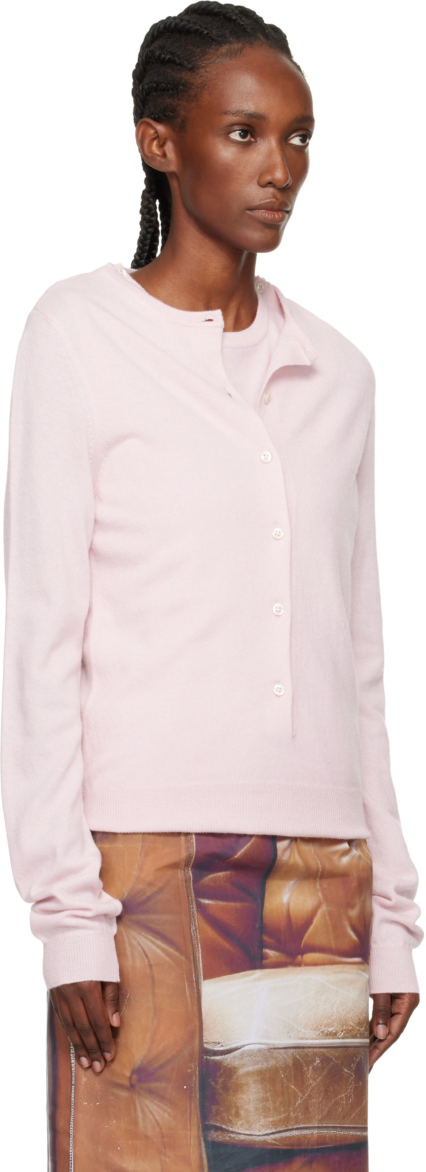 Julie Kegels Pink Twinset Sweater In Pink