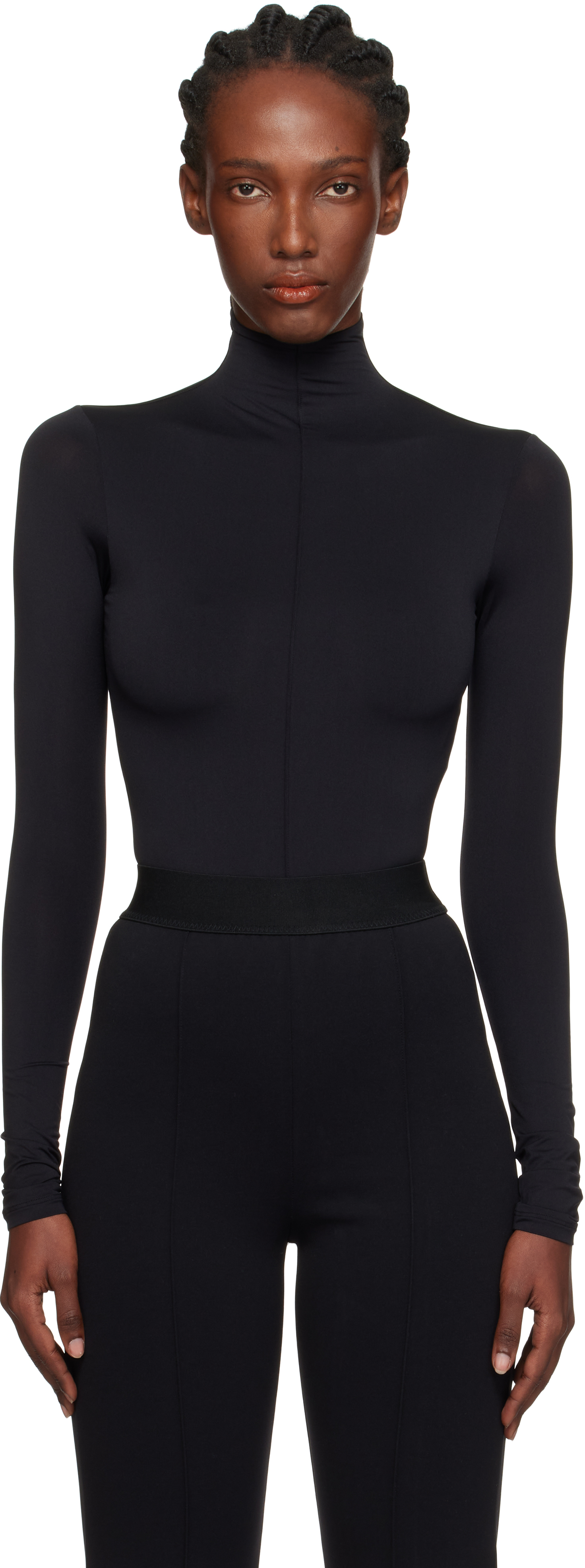 Wardrobe.nyc Black Rosie Huntington-whiteley Edition Long Sleeve Bodysuit In Black