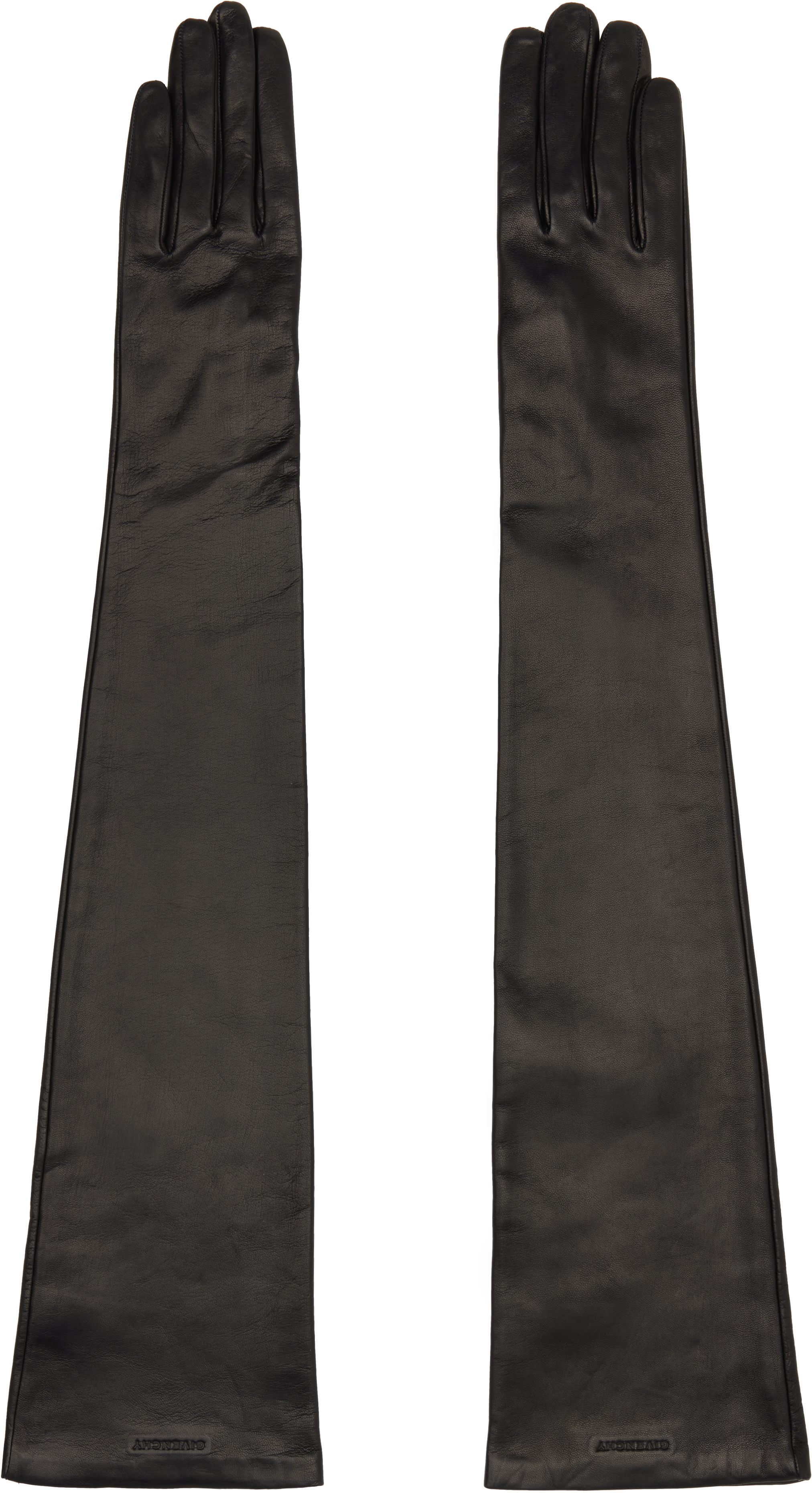 Givenchy Black Long Gloves In Black