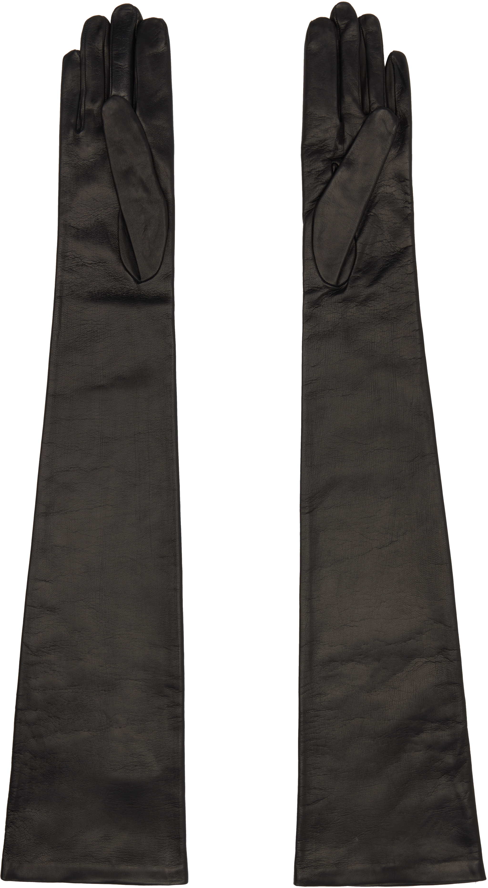 Givenchy Black Long Gloves In Black