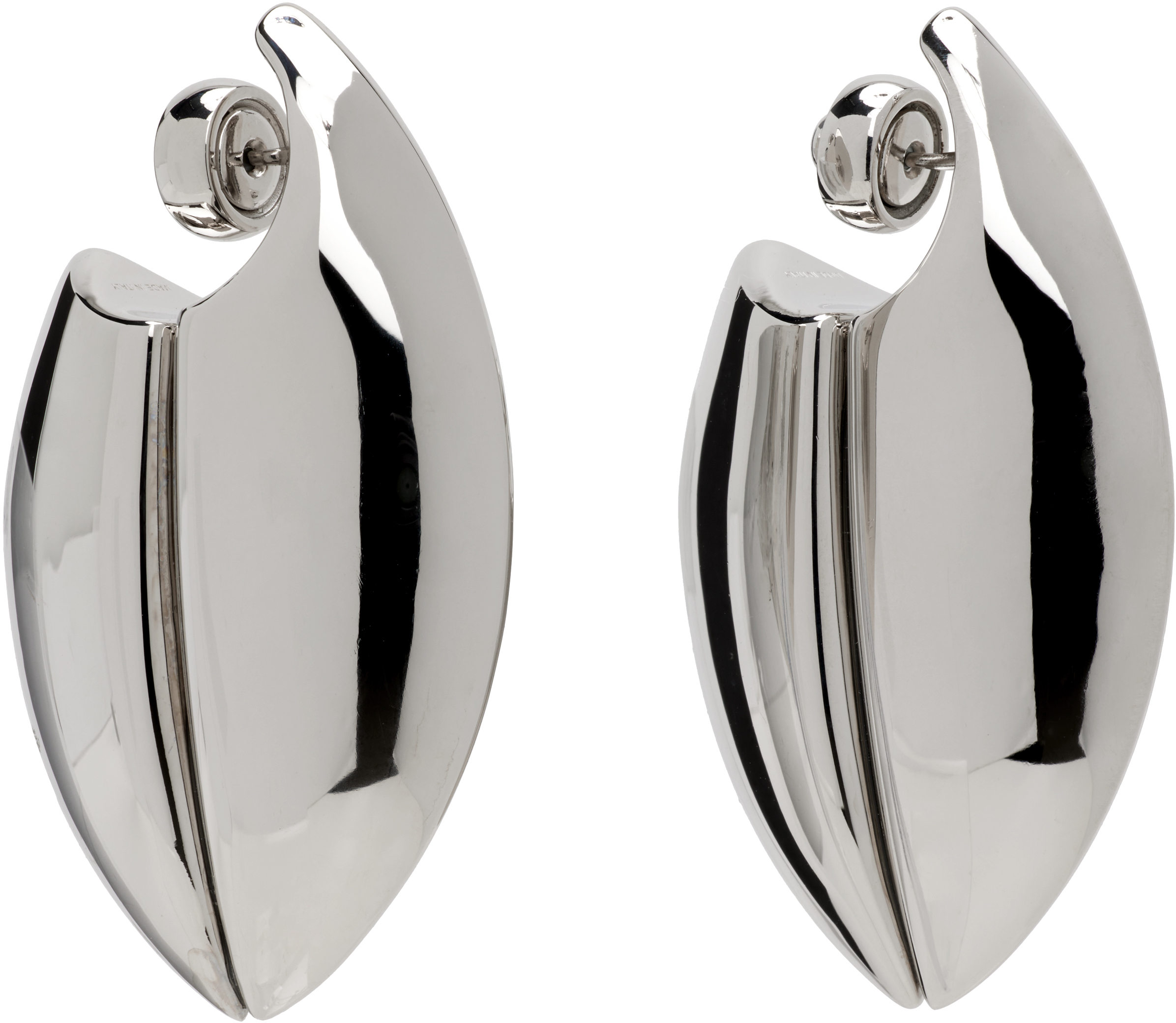 Givenchy Cocoon Earrings In Silver