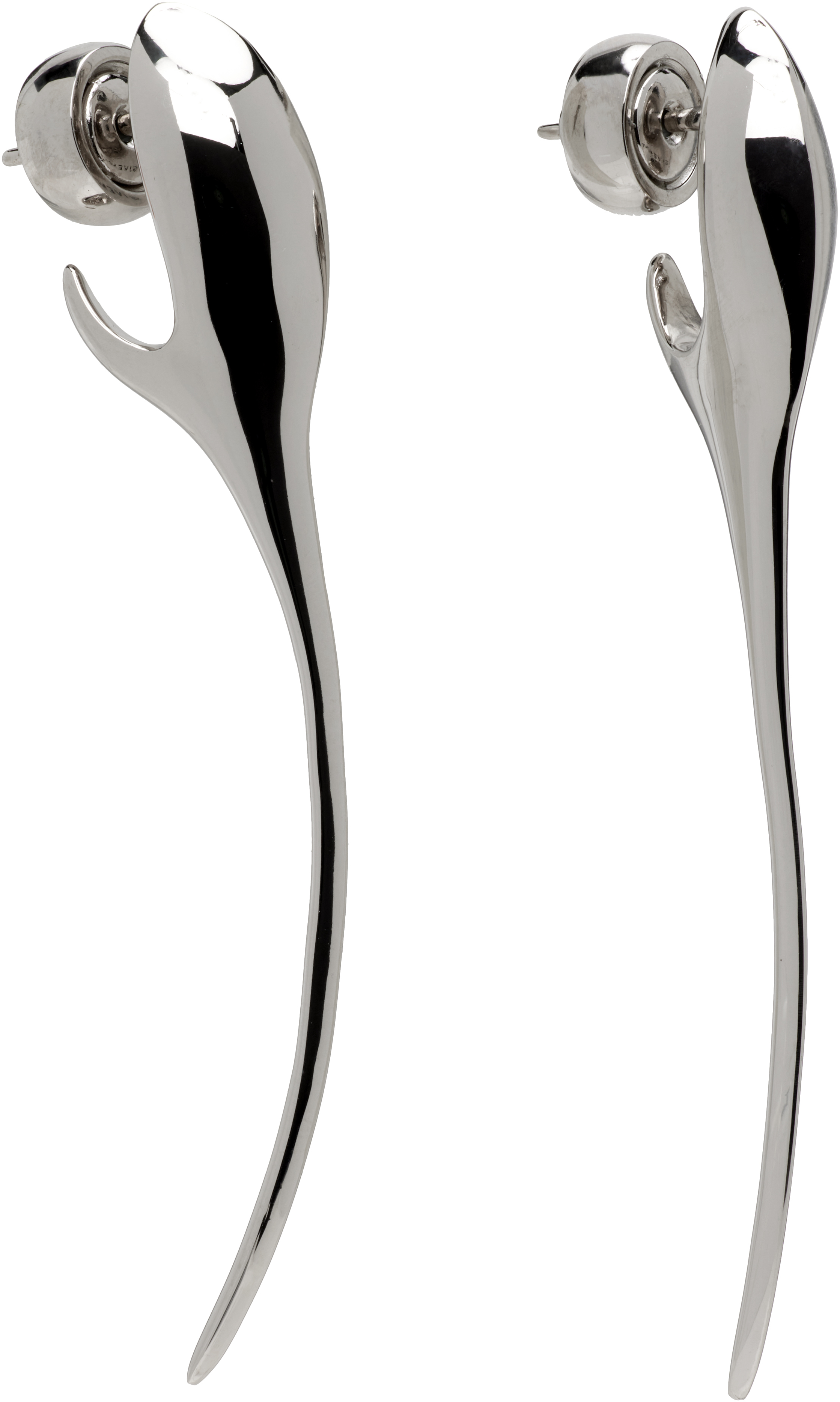 Givenchy Maple Seed Earrings In Silver