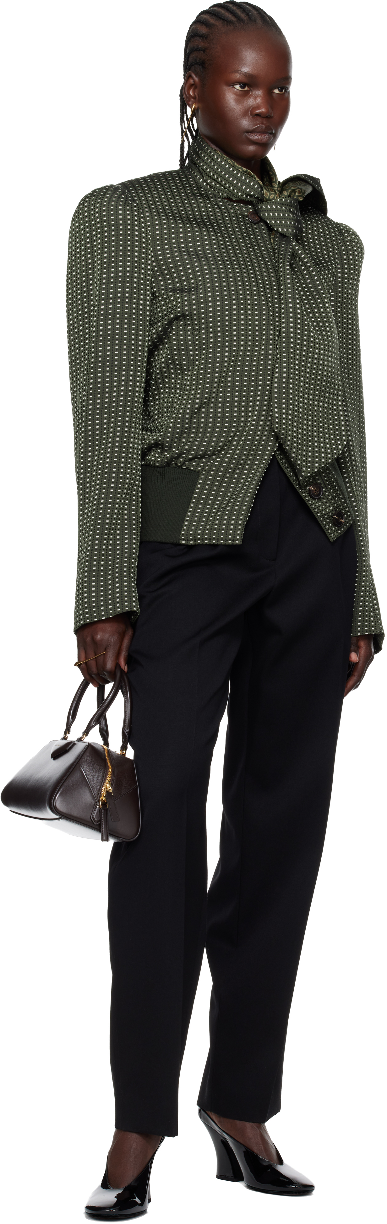 Givenchy Maple Seed Double Fingers Ring In Gold