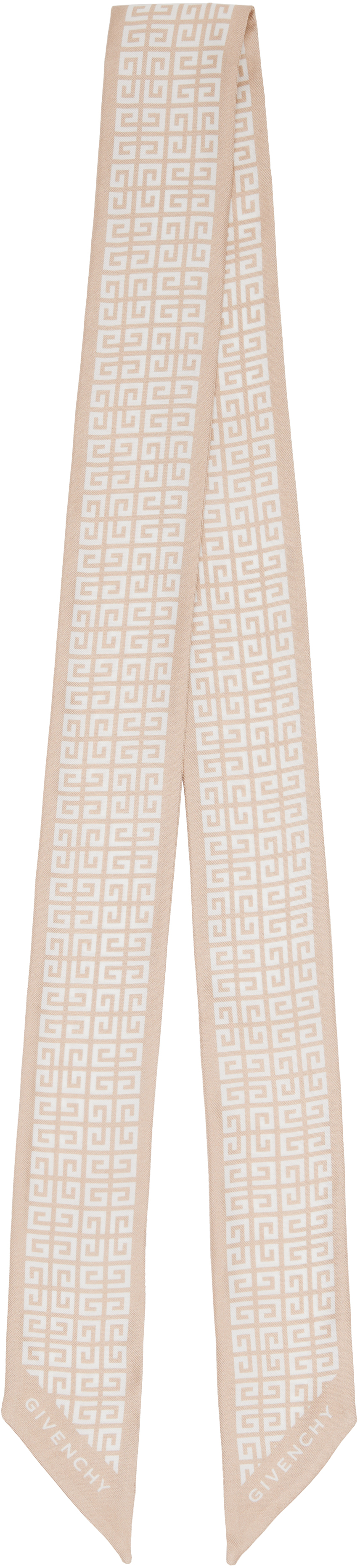 Beige 4G All Over Bandeau Scarf