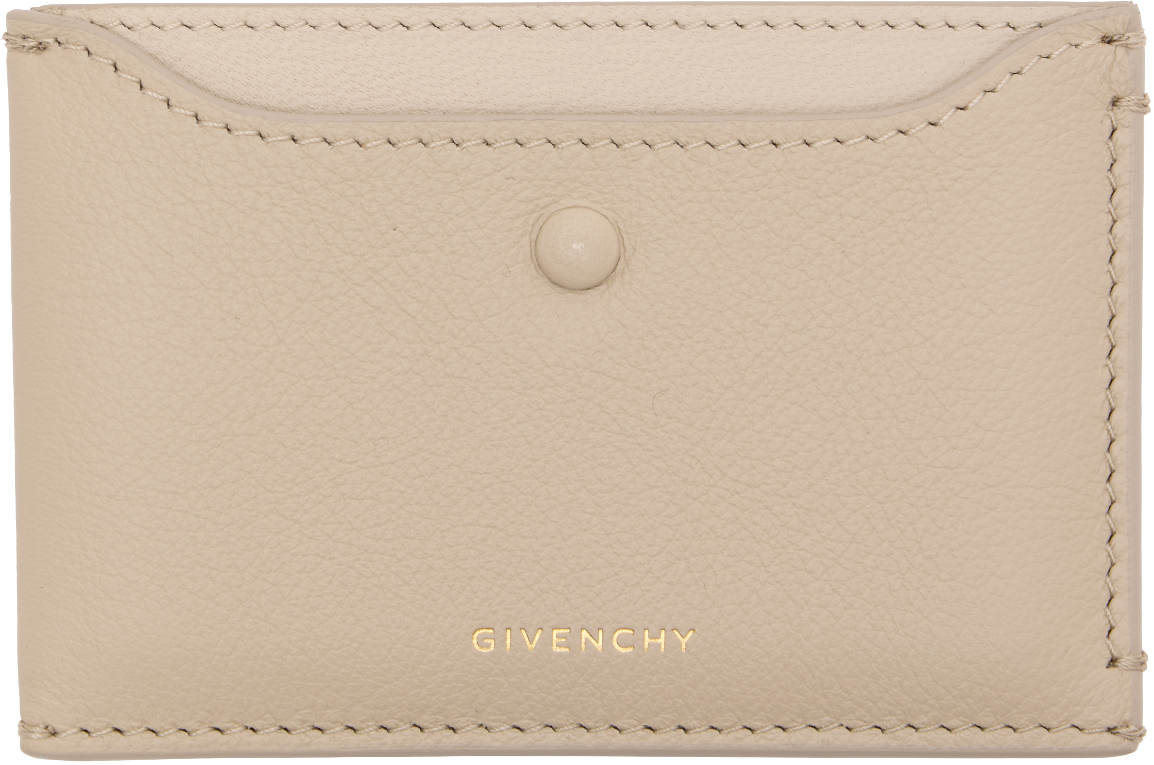 Givenchy Beige Day Card Holder In Neutral