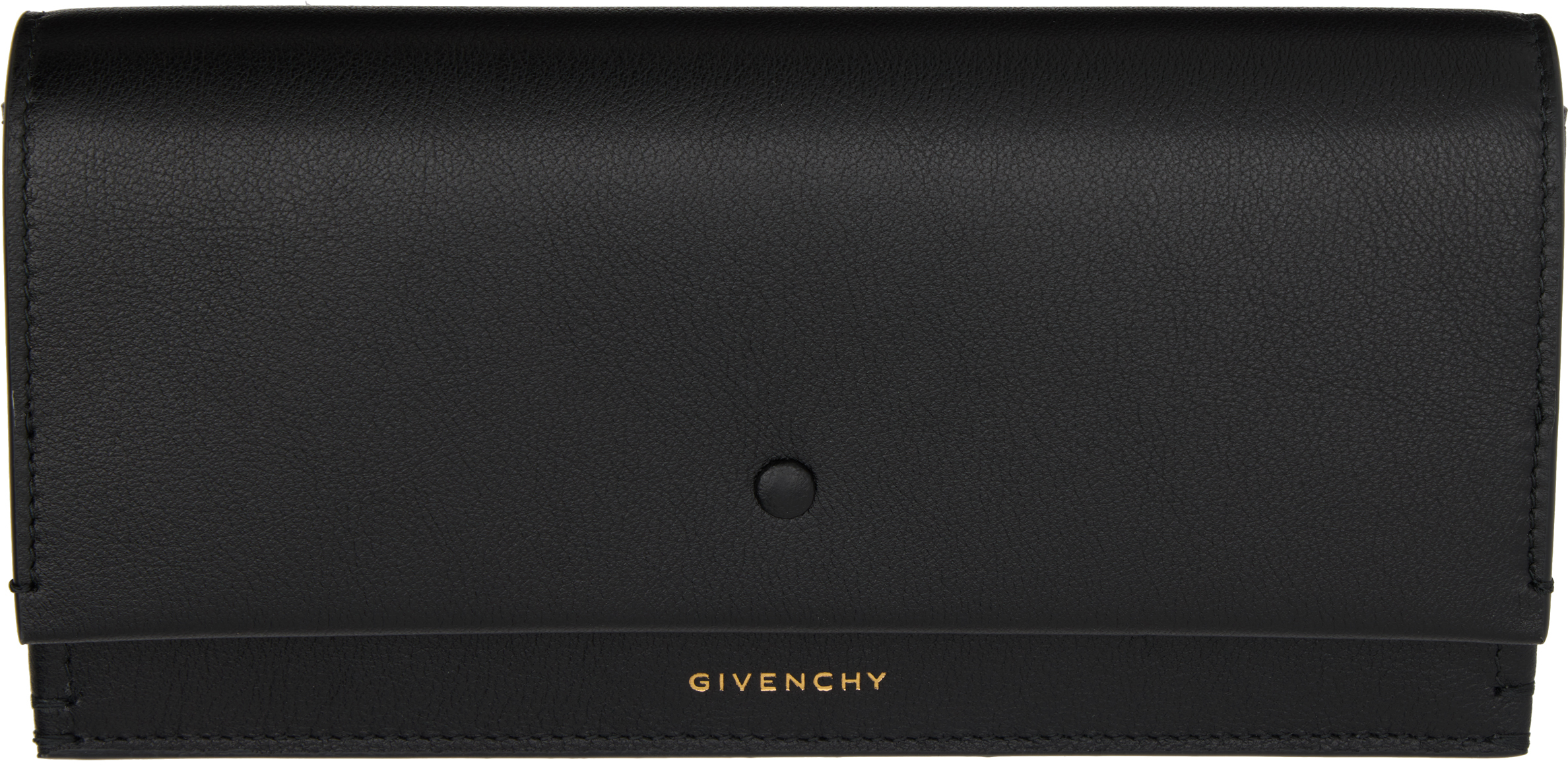Givenchy Day Grained Leather Continental Wallet In Black