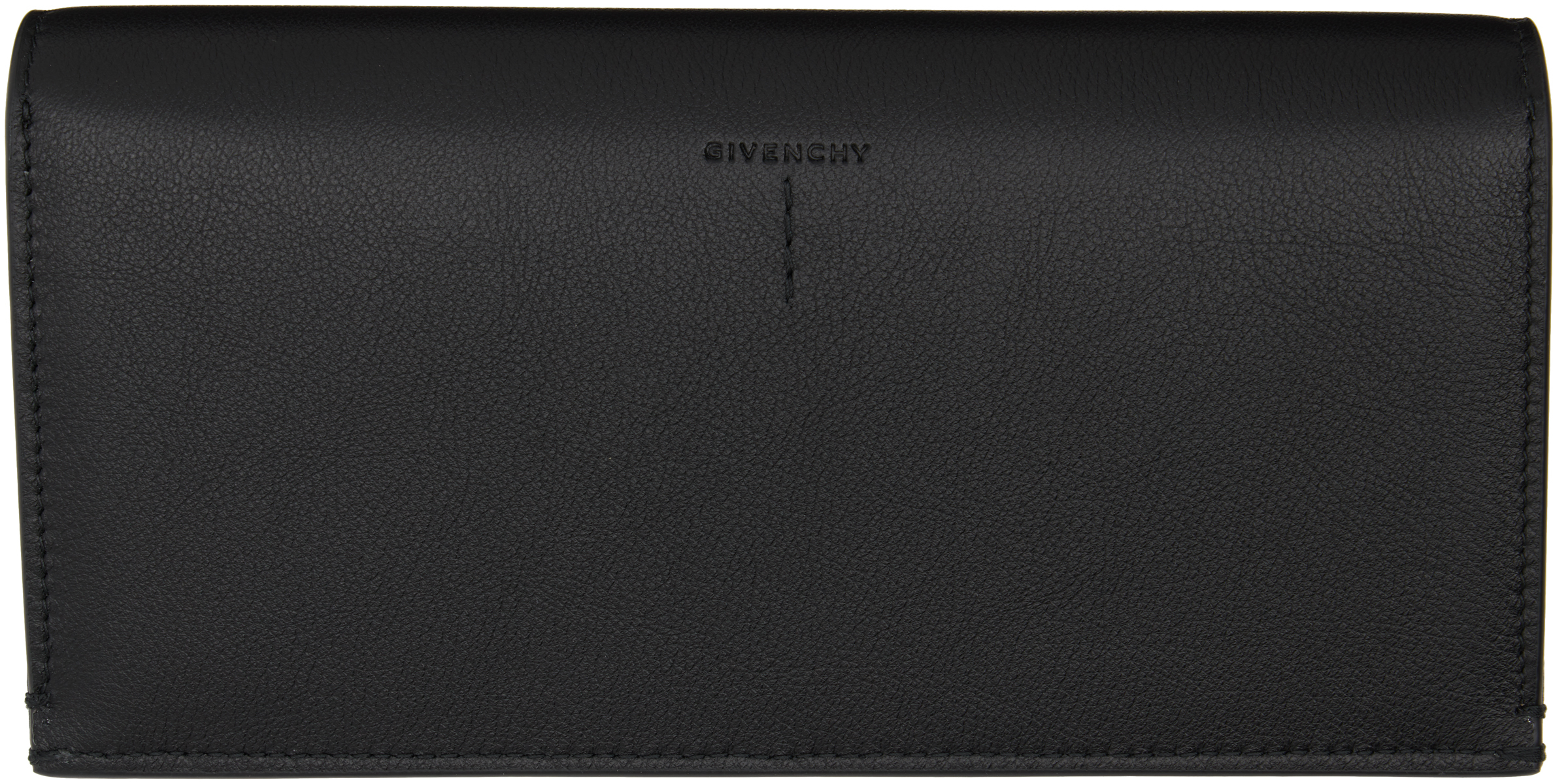 Givenchy Day Grained Leather Continental Wallet In Black