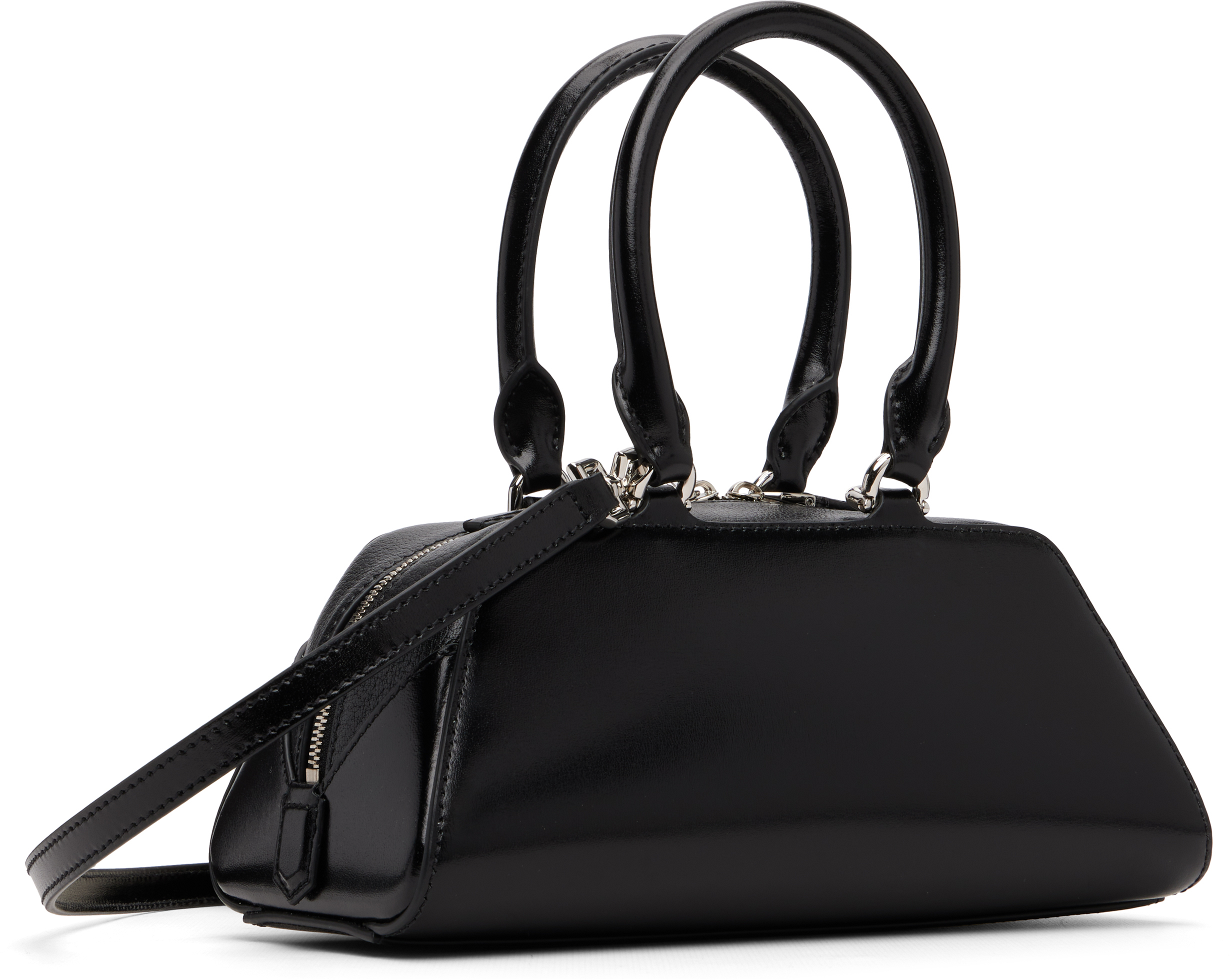 Givenchy Antigona Ew Mini Shoulder Bag In Black Leather In Black