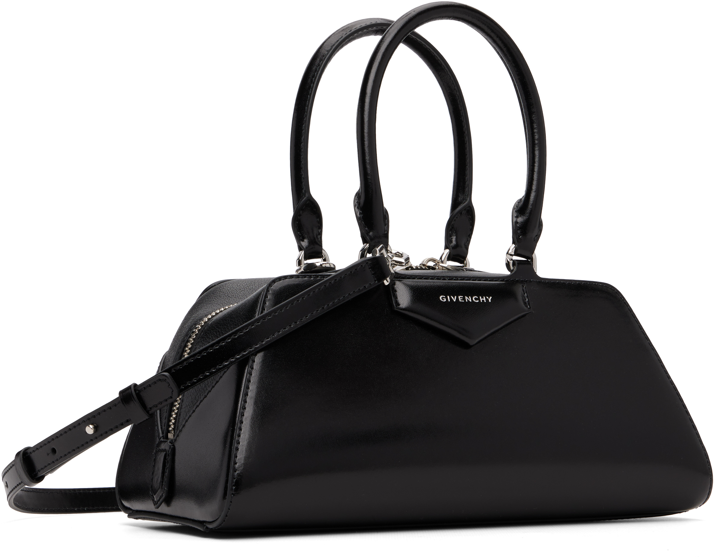 Givenchy Antigona East-west Small Leather Bag In Black