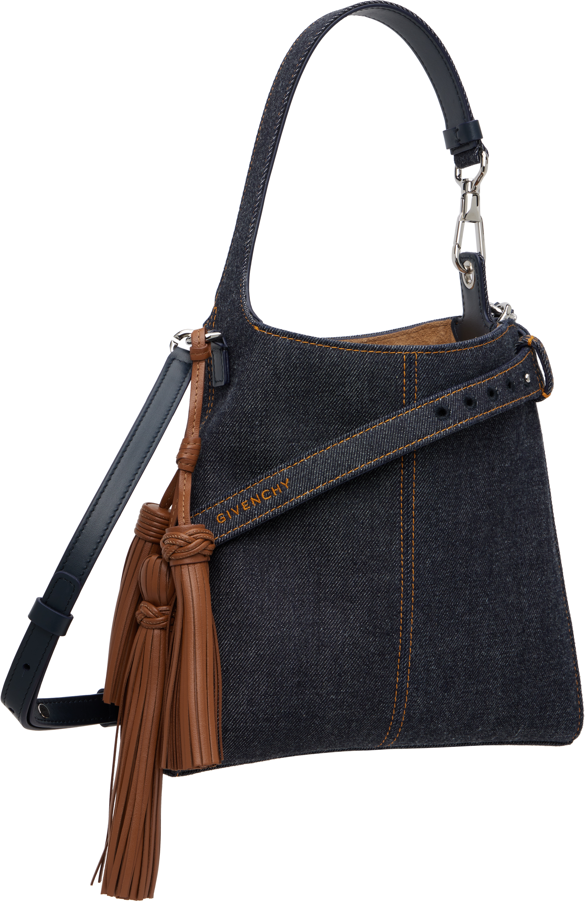 Givenchy Navy Mini Belted Denim Bag