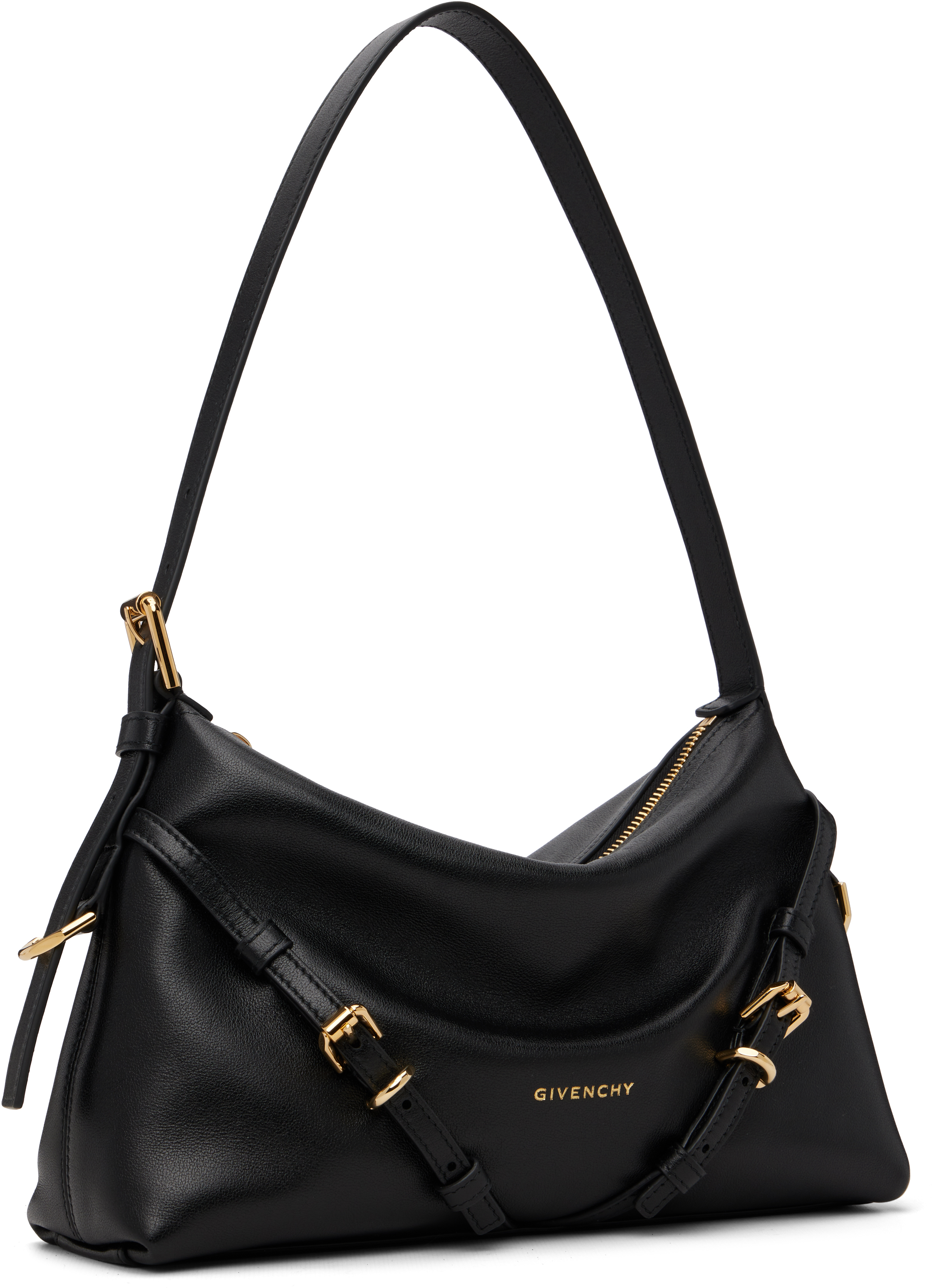 Givenchy Women Voyou Mini Bag In Shiny Leather In Black