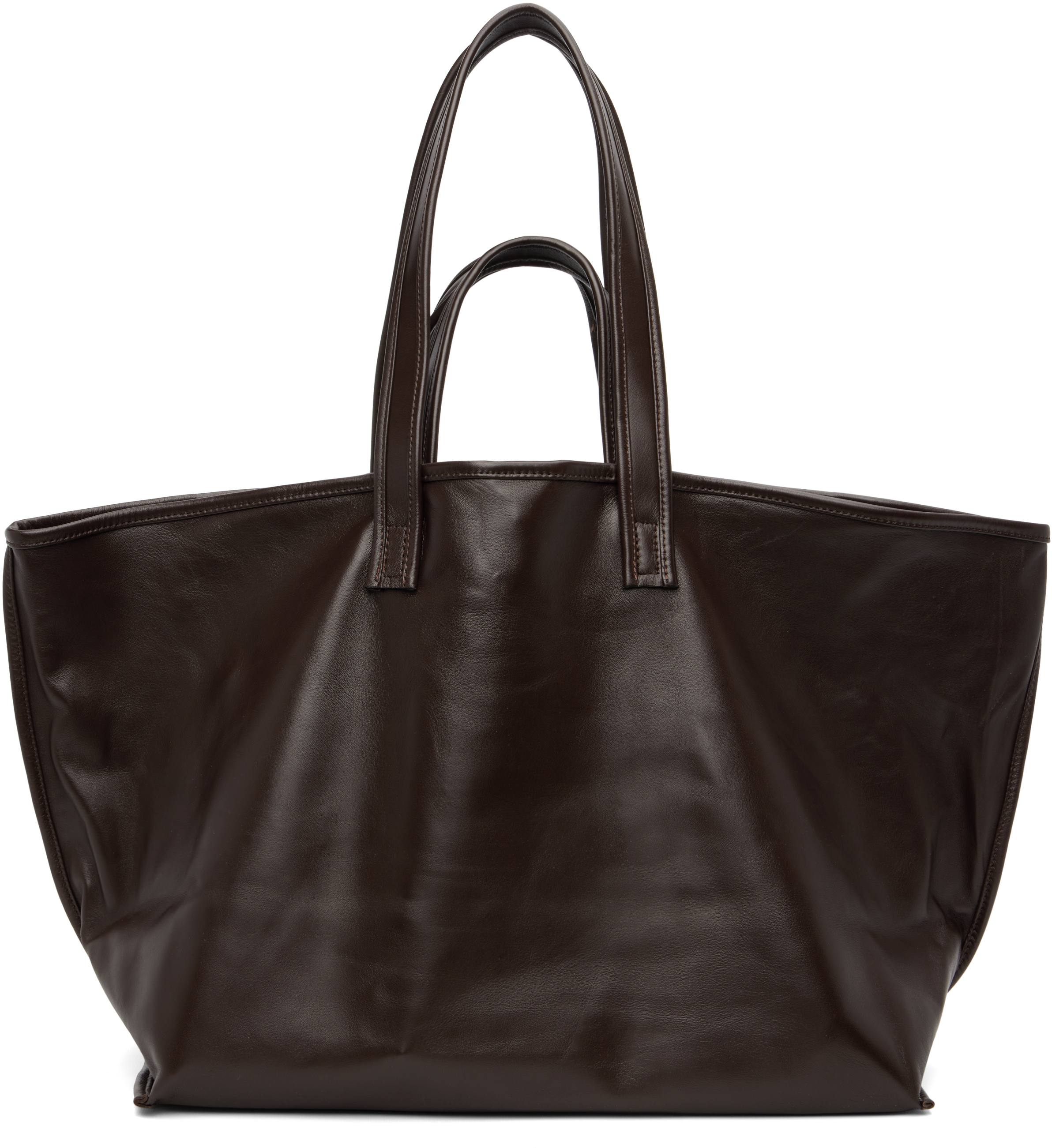 Kassl Editions Brown Lamb Leather Tote