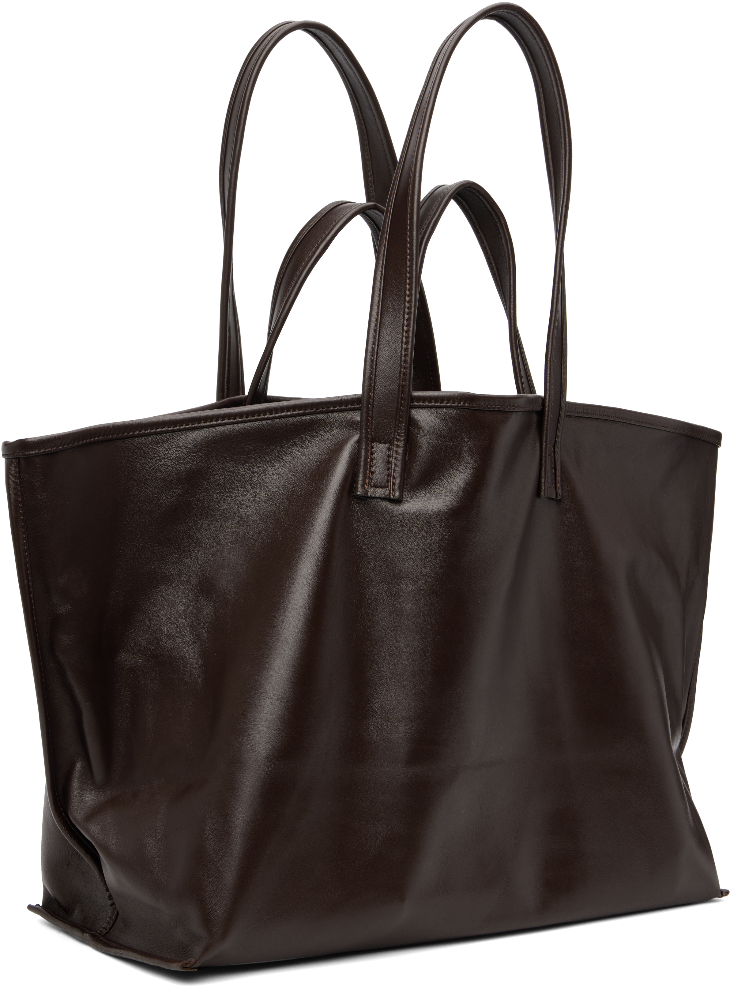 Kassl Editions Brown Lamb Leather Tote