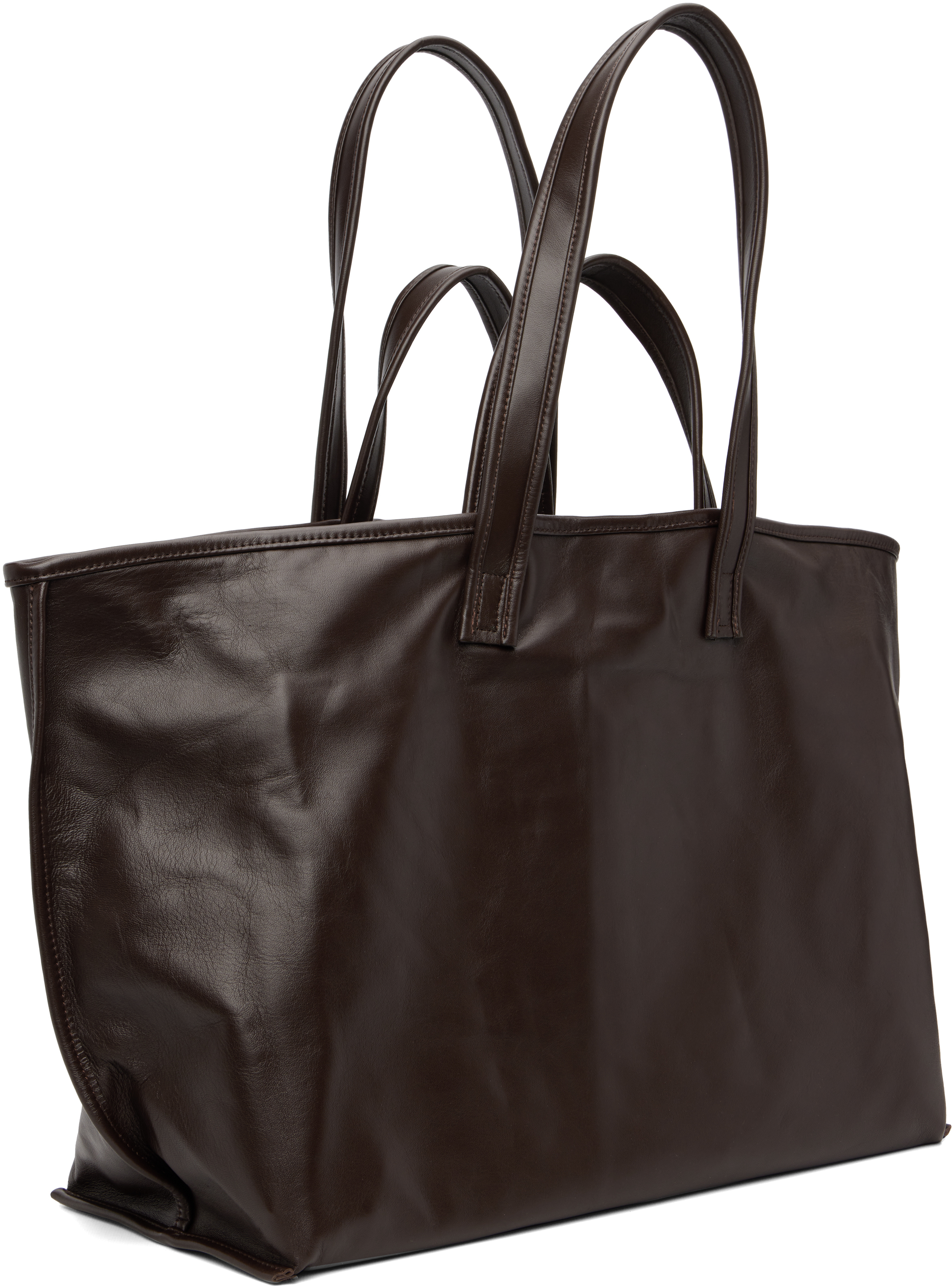 Kassl Editions Brown Lamb Leather Tote
