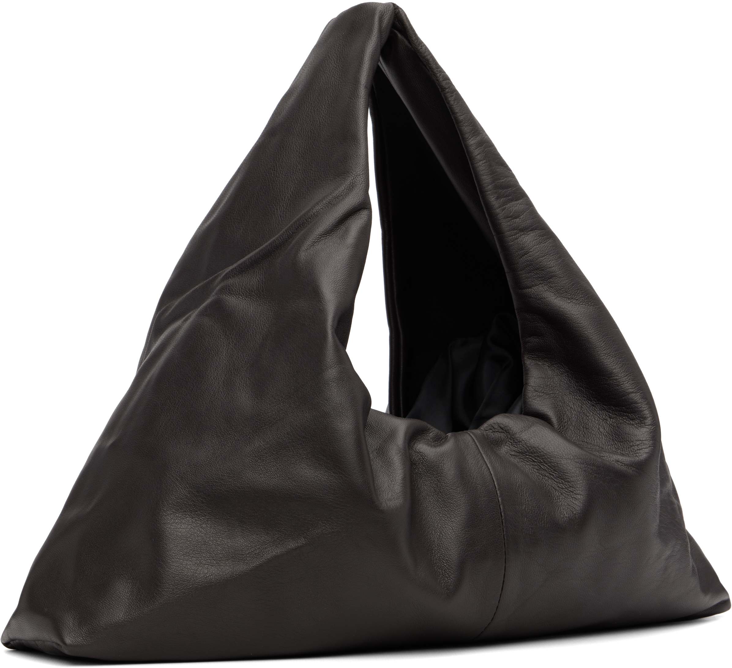 Kassl Editions Brown Anchor Small Lamb Leather Tote