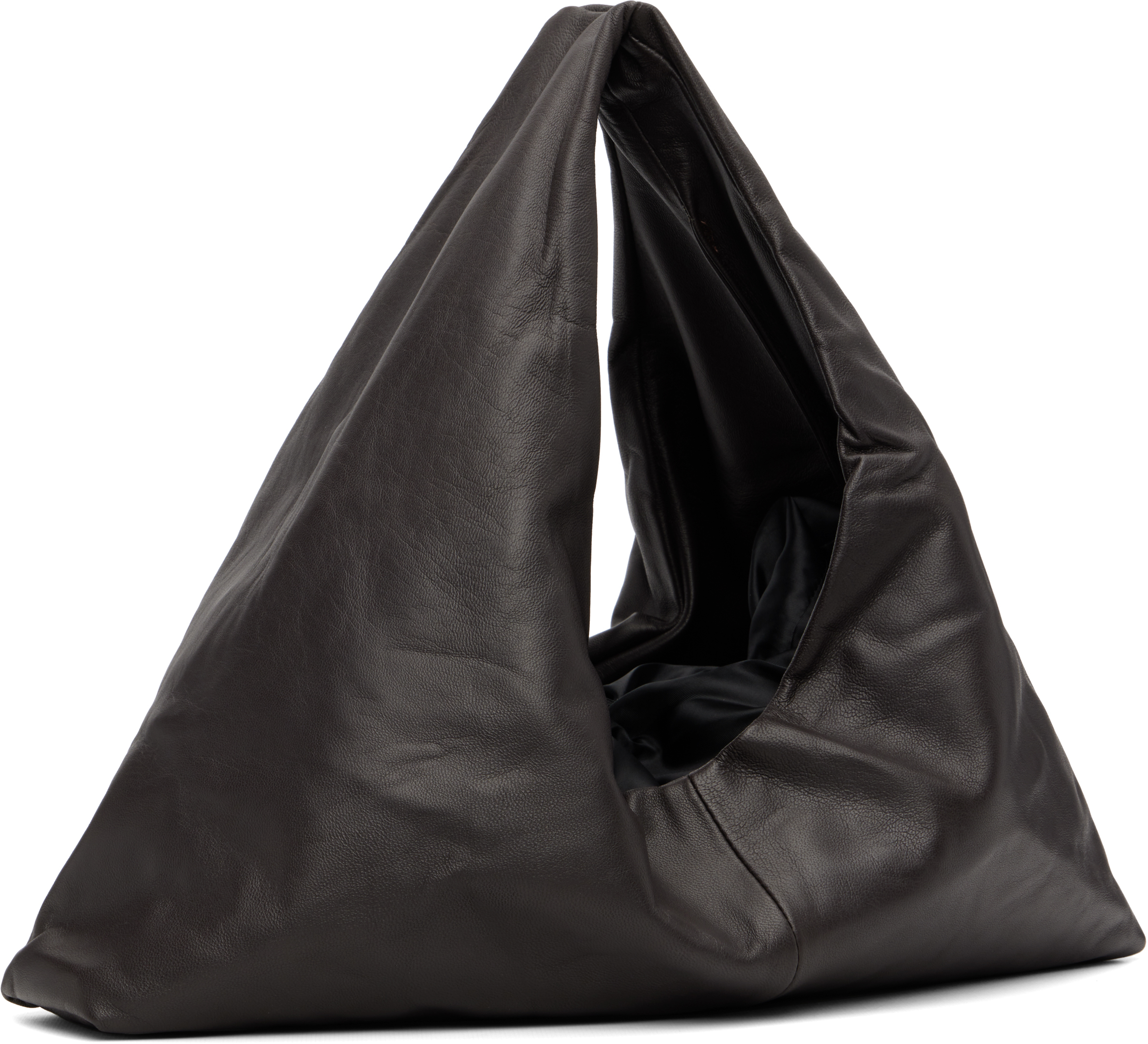 Kassl Editions Brown Anchor Small Lamb Leather Tote