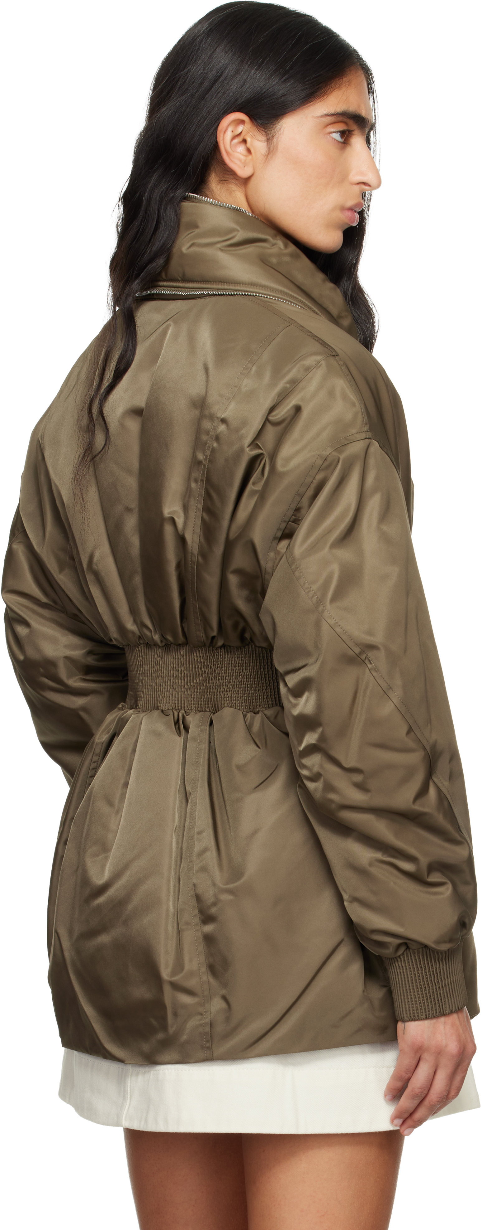 Givenchy Khaki Hourglass Bomber Jacket