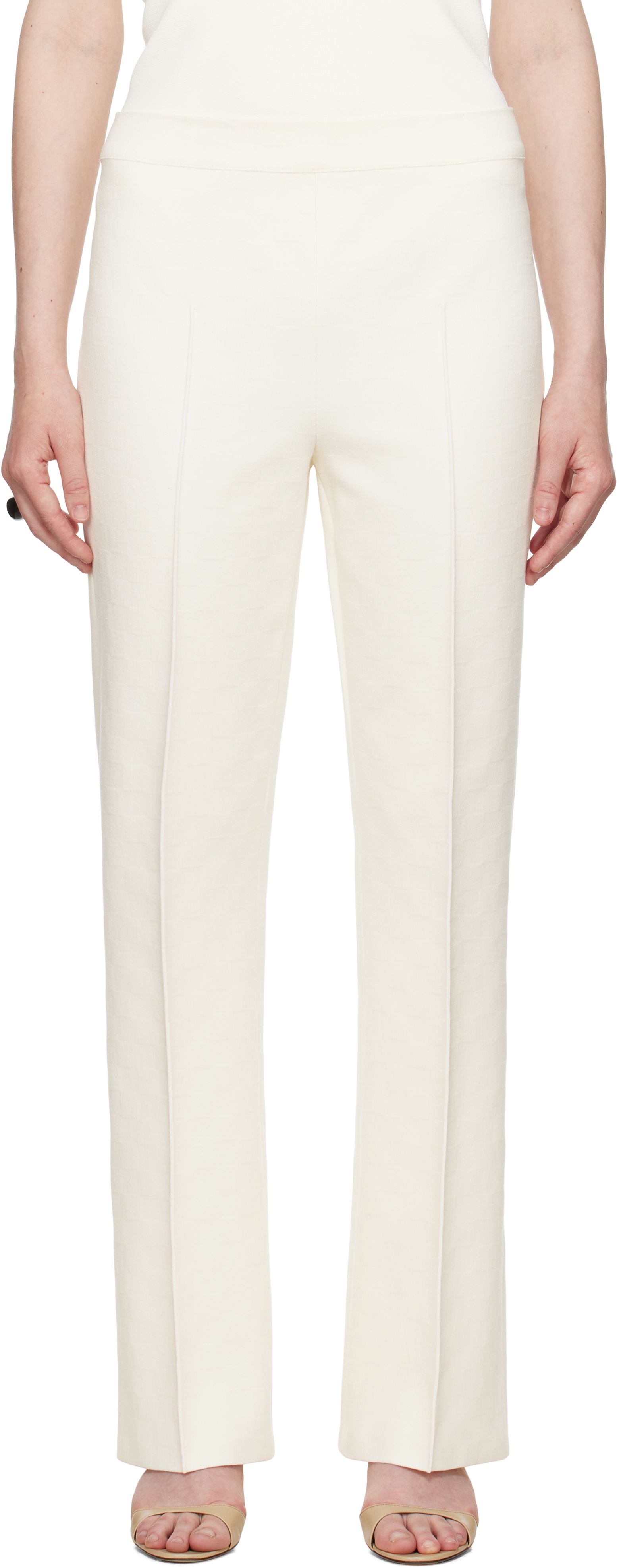 SSENSE Exclusive Bridal Capsule Long Kick Trousers