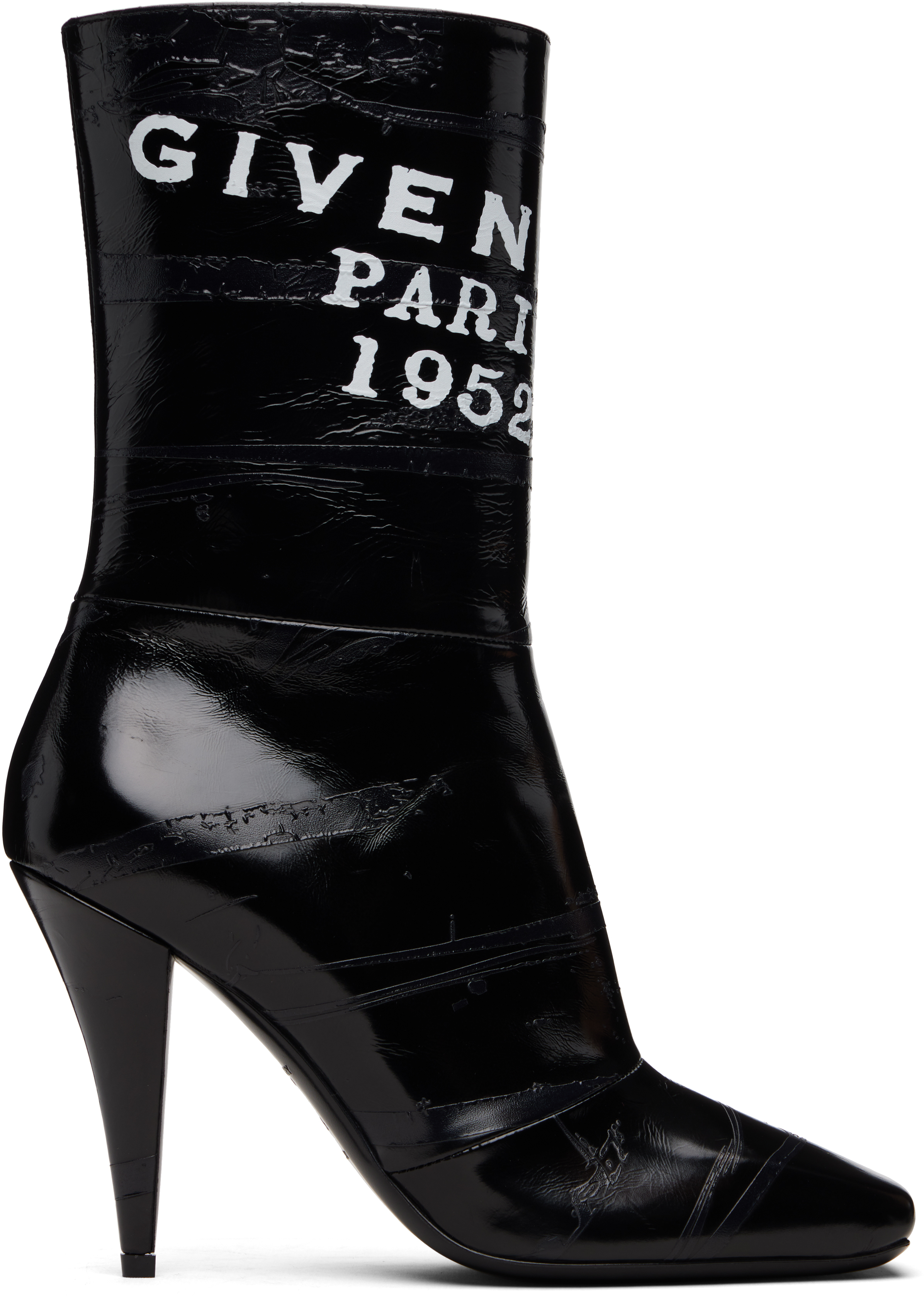 Givenchy Sliced Square 90 Ankle Boots In Black