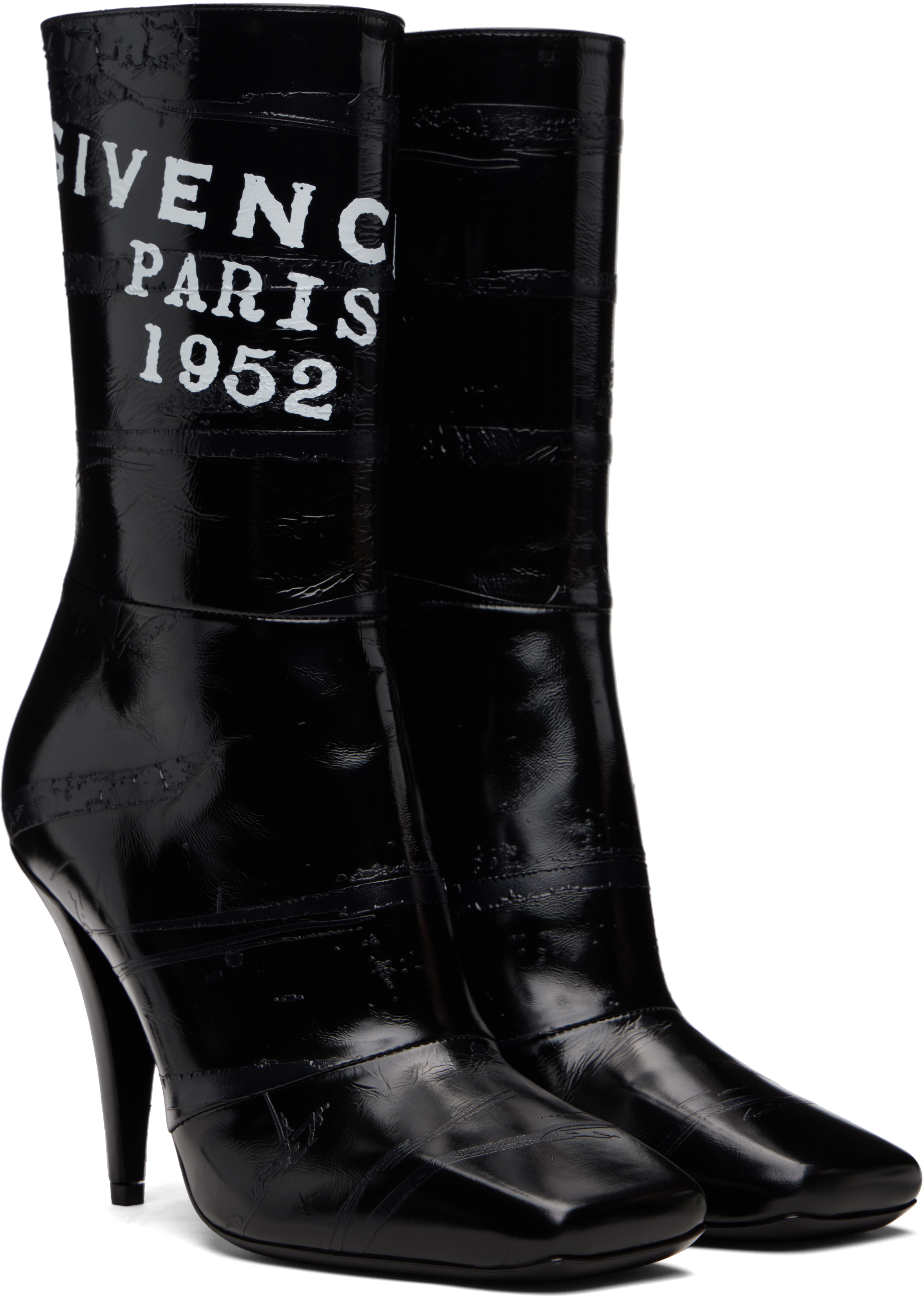Givenchy Sliced Square 90 Ankle Boots In Black
