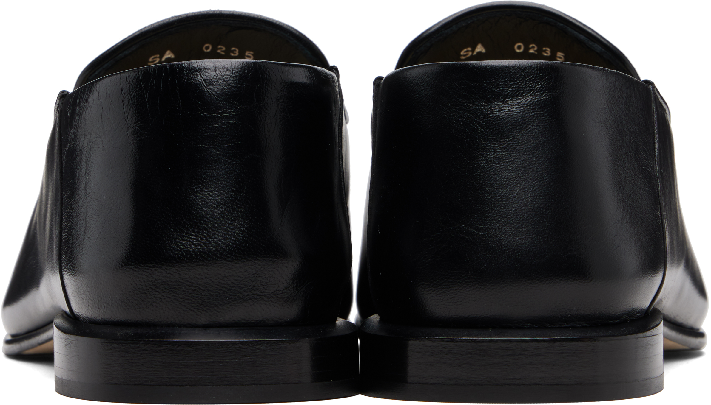 Givenchy Glossy Round Toe Loafers In Black