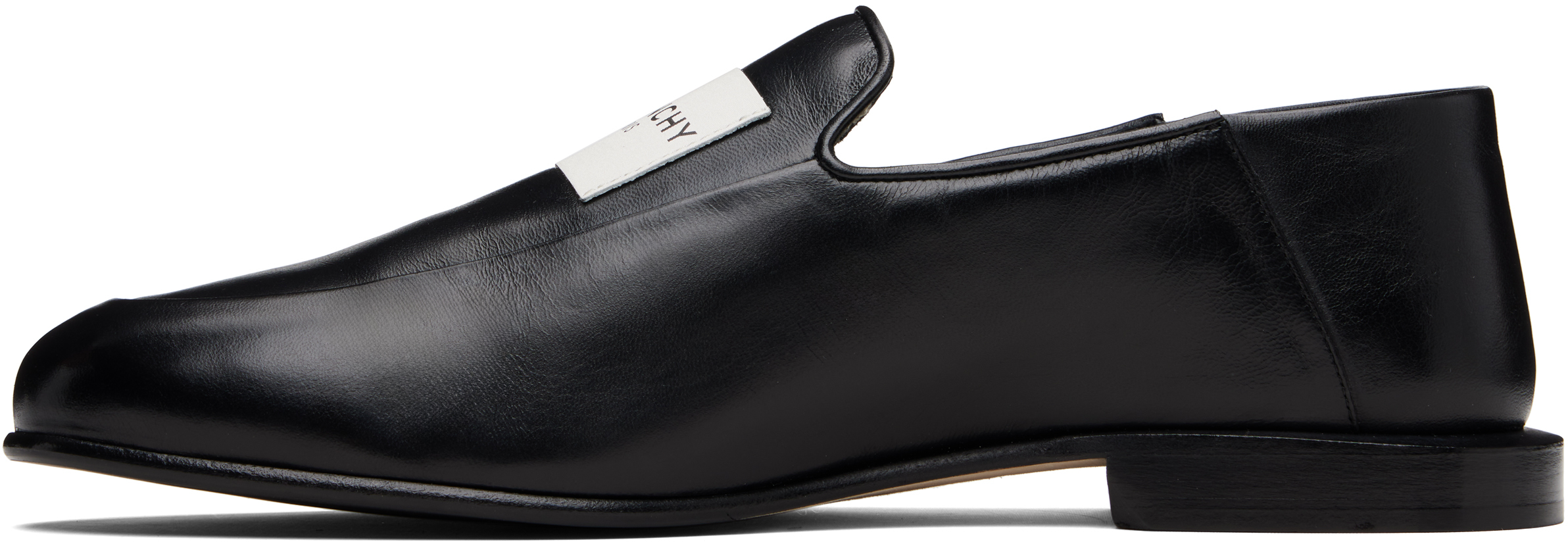 Givenchy Glossy Round Toe Loafers In Black