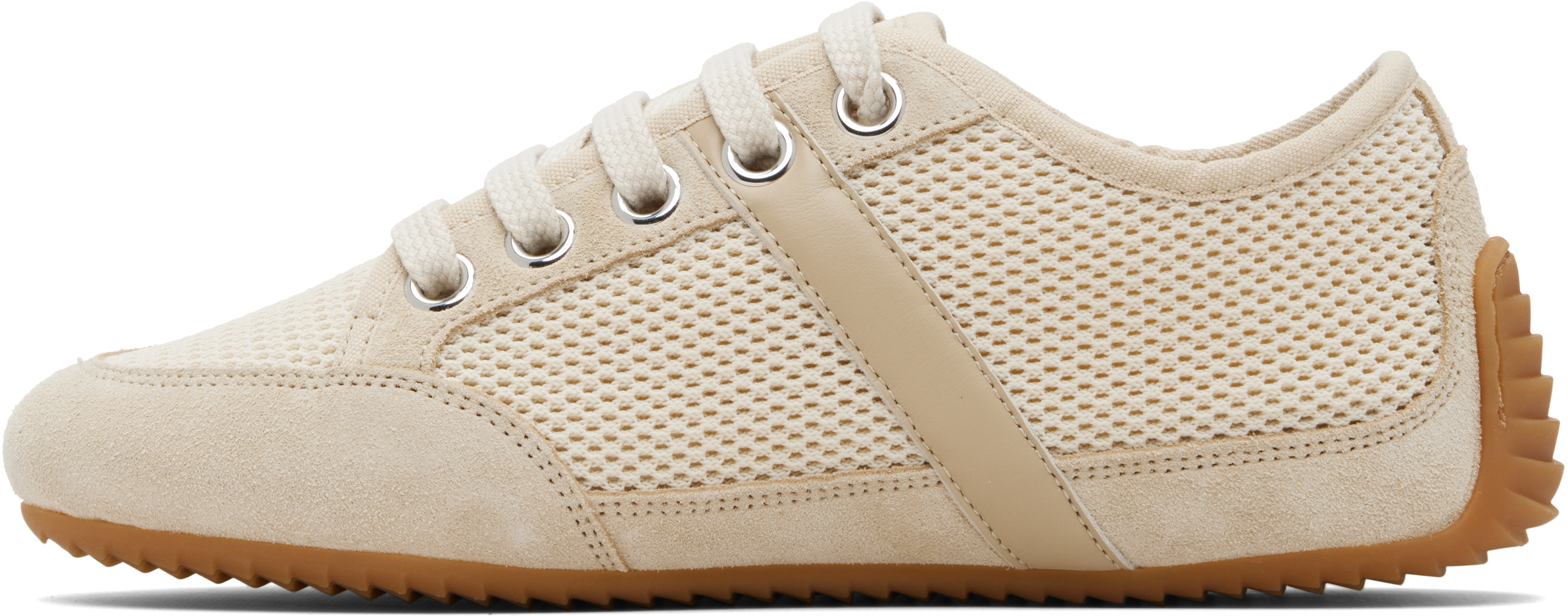 Givenchy Leather And Suede-trimmed Mesh Sneakers In Neutral