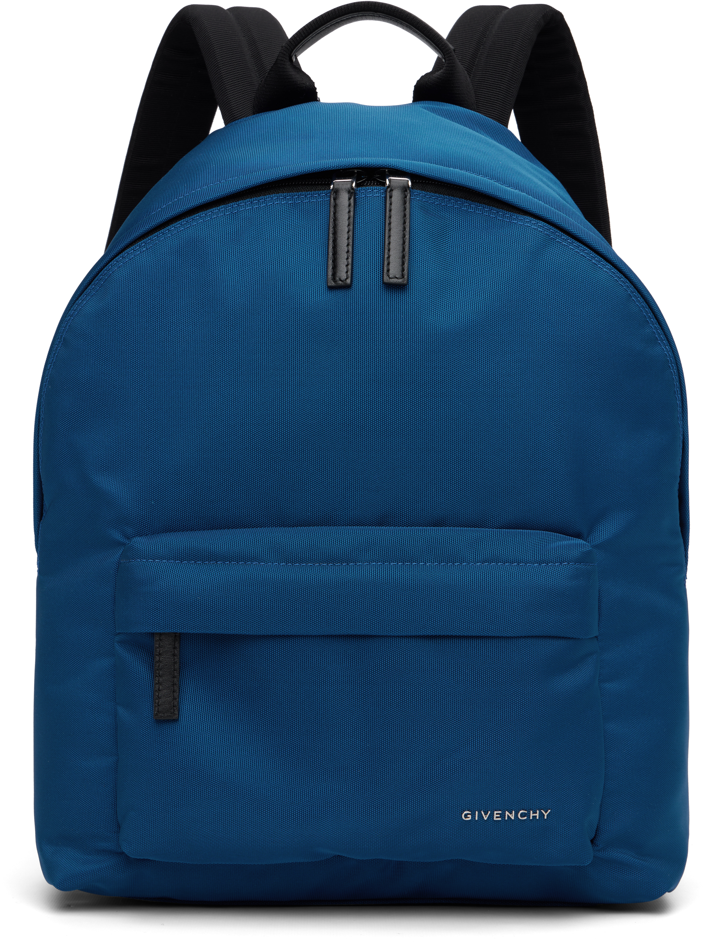 Givenchy Blue Logo Bonded Backpack In Blue