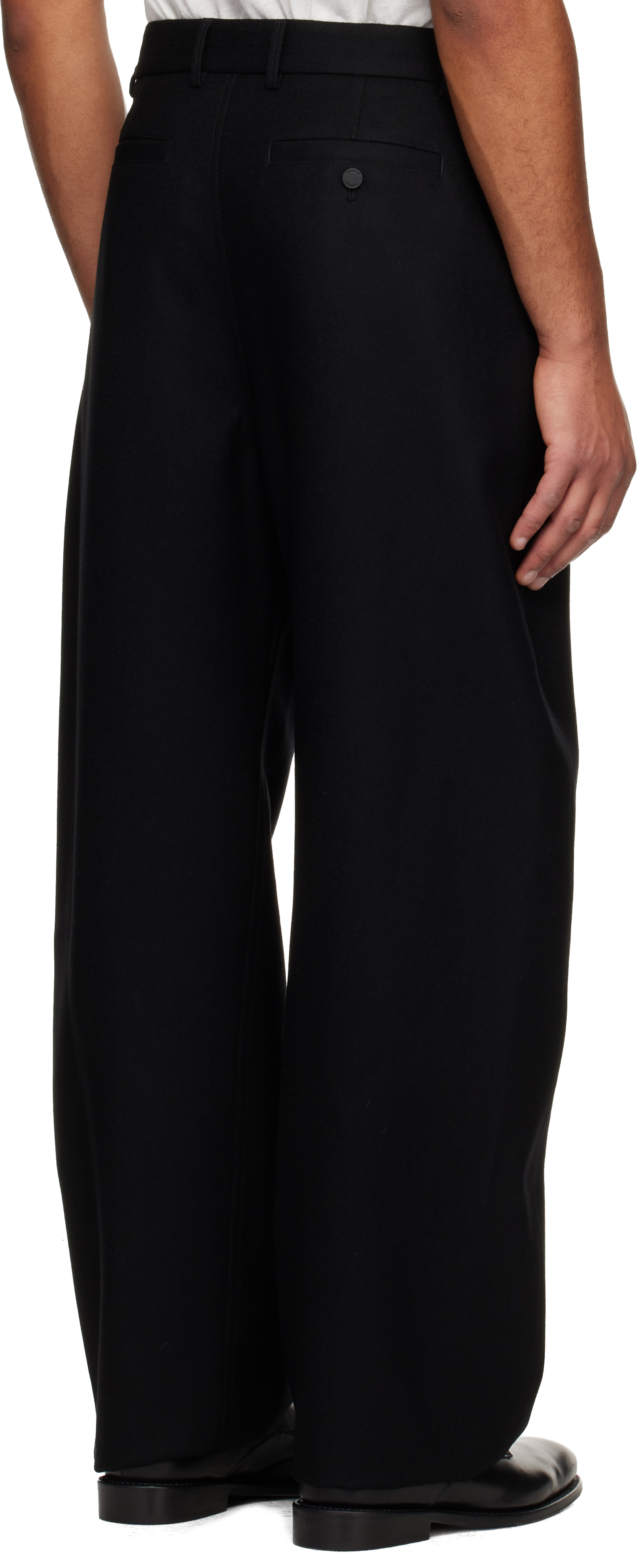 Givenchy Black Couture Seam Trousers In Multi