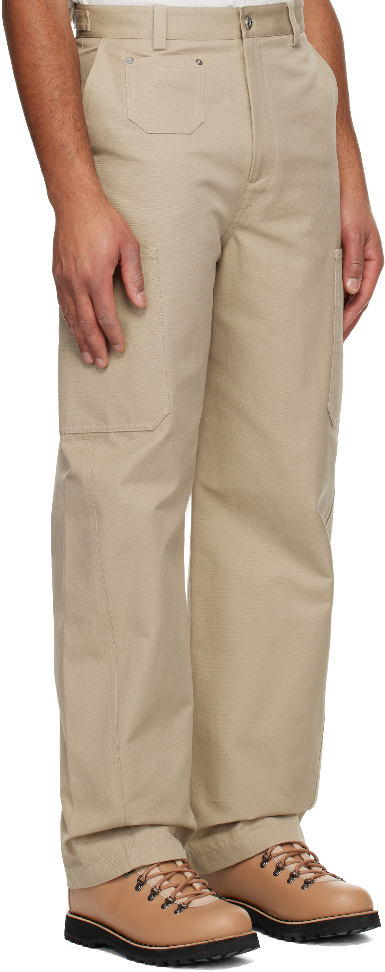 Givenchy Beige Cotton Cargo Pants In Neutral