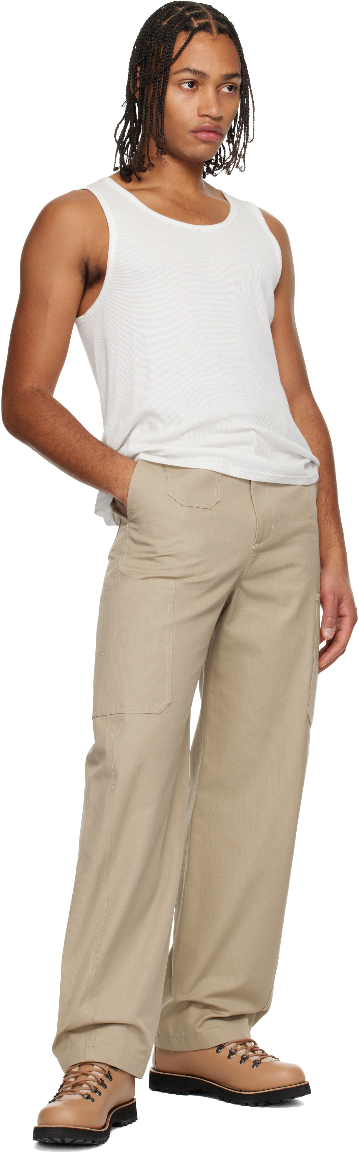 Givenchy Beige Cotton Cargo Pants In Neutral