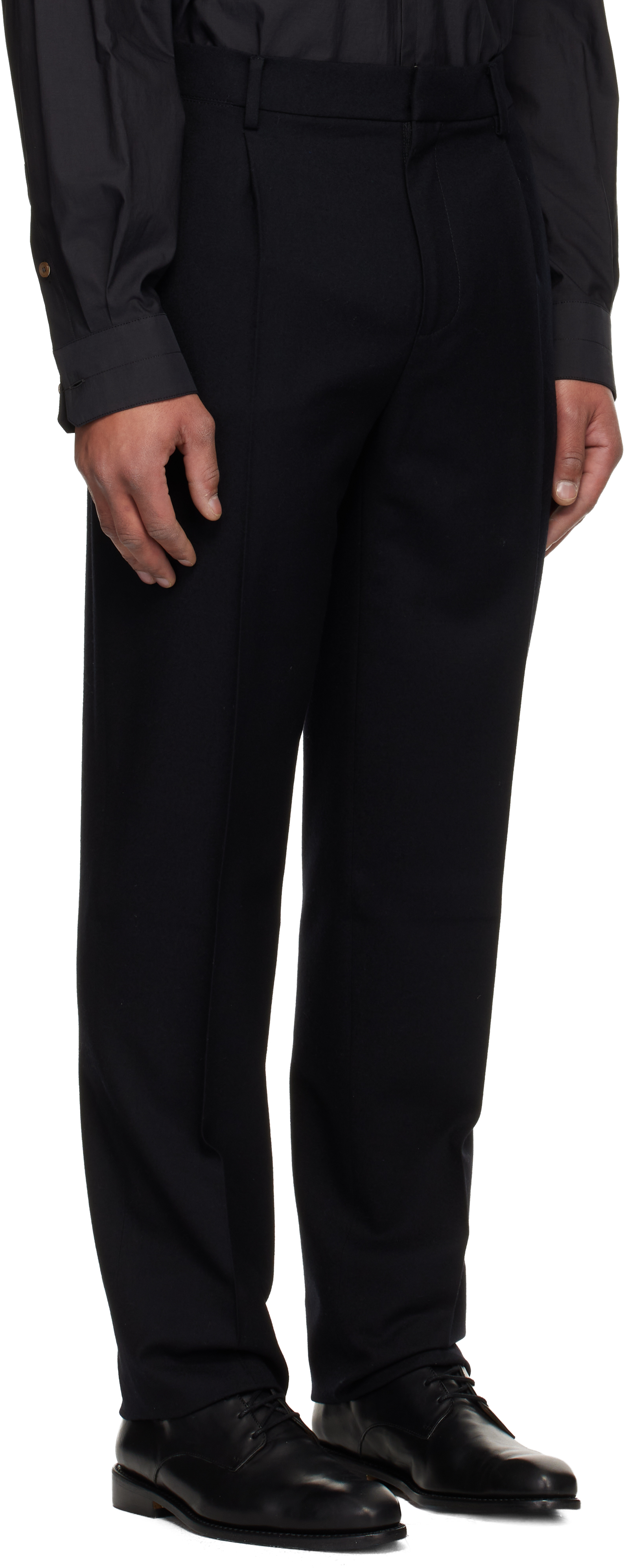 Givenchy Black Relaxed Fit Trousers In Multi