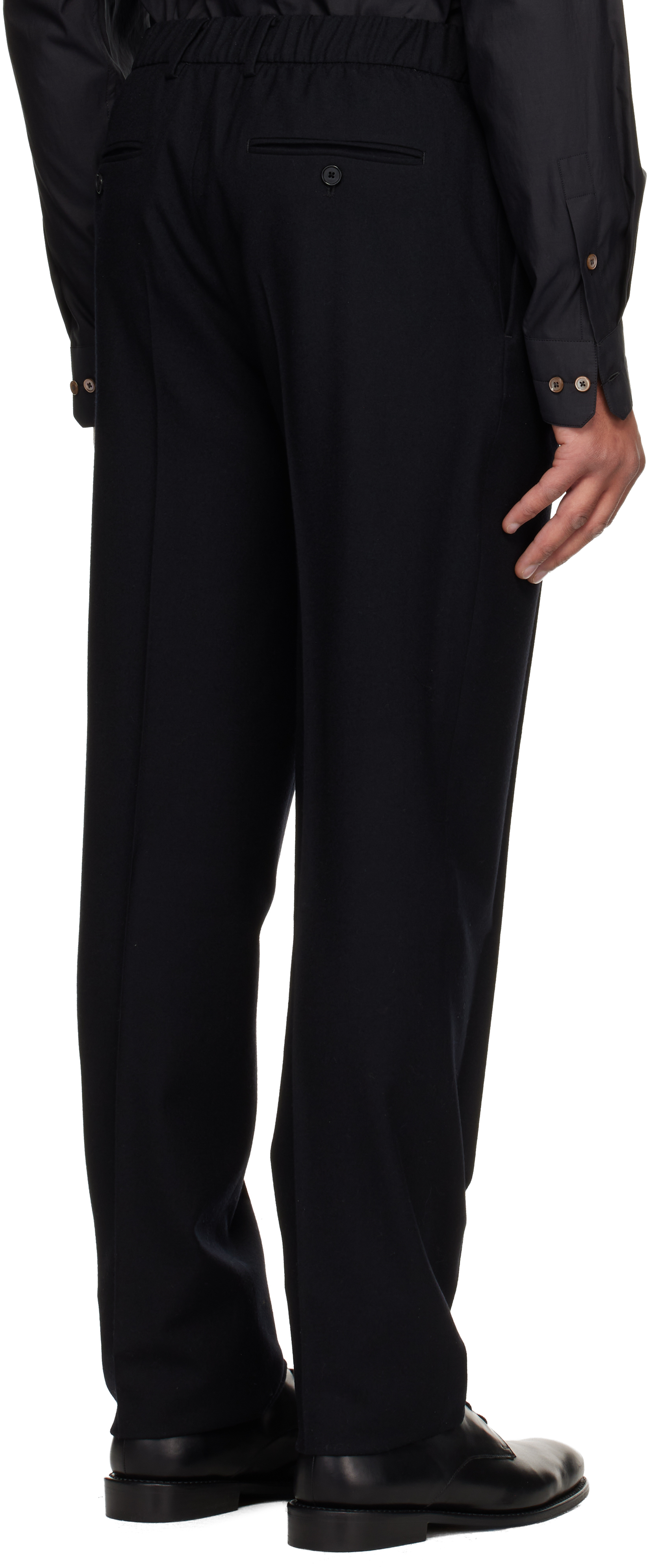 Givenchy Black Relaxed Fit Trousers In Multi