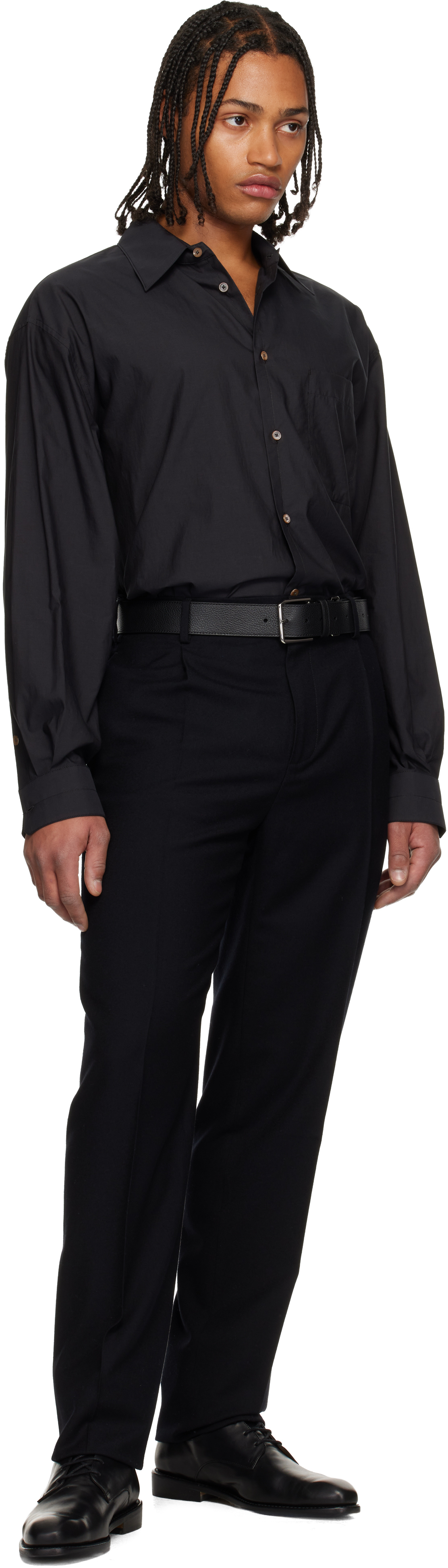 Givenchy Black Relaxed Fit Trousers In Multi