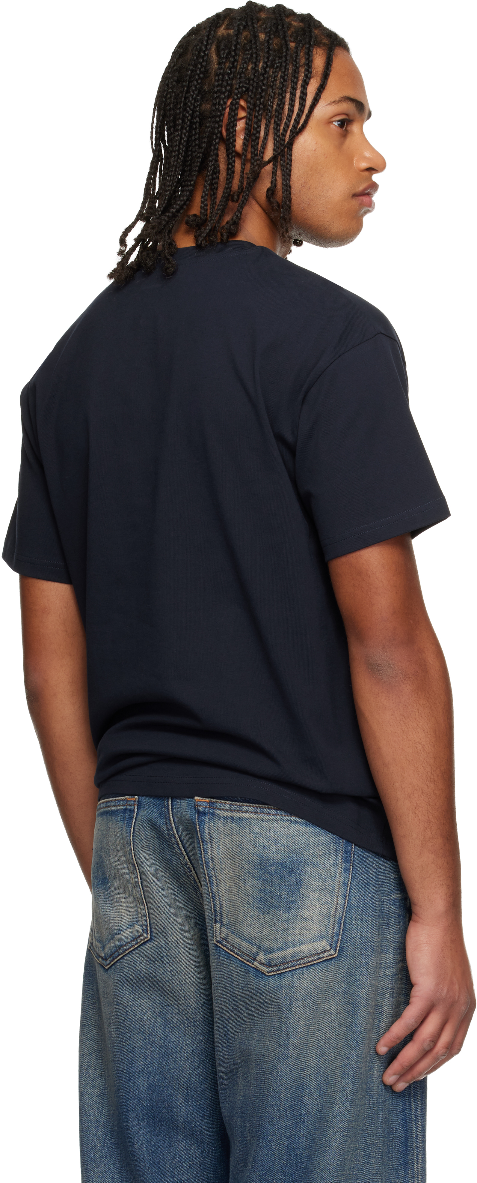 Givenchy Men Black Crewneck T-shirt With Maxi Logo Lettering On The Front In Cotton Man