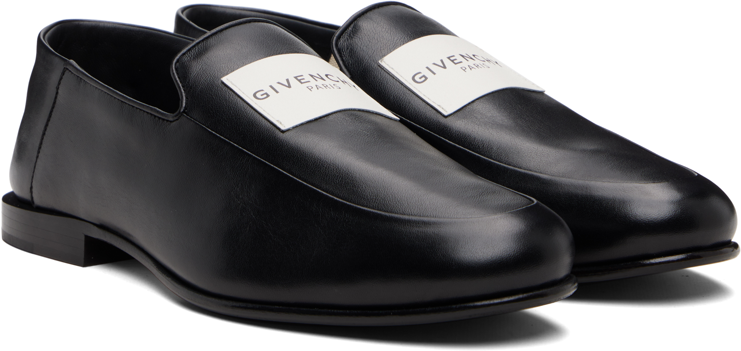 Givenchy Black Label Loafers In Black