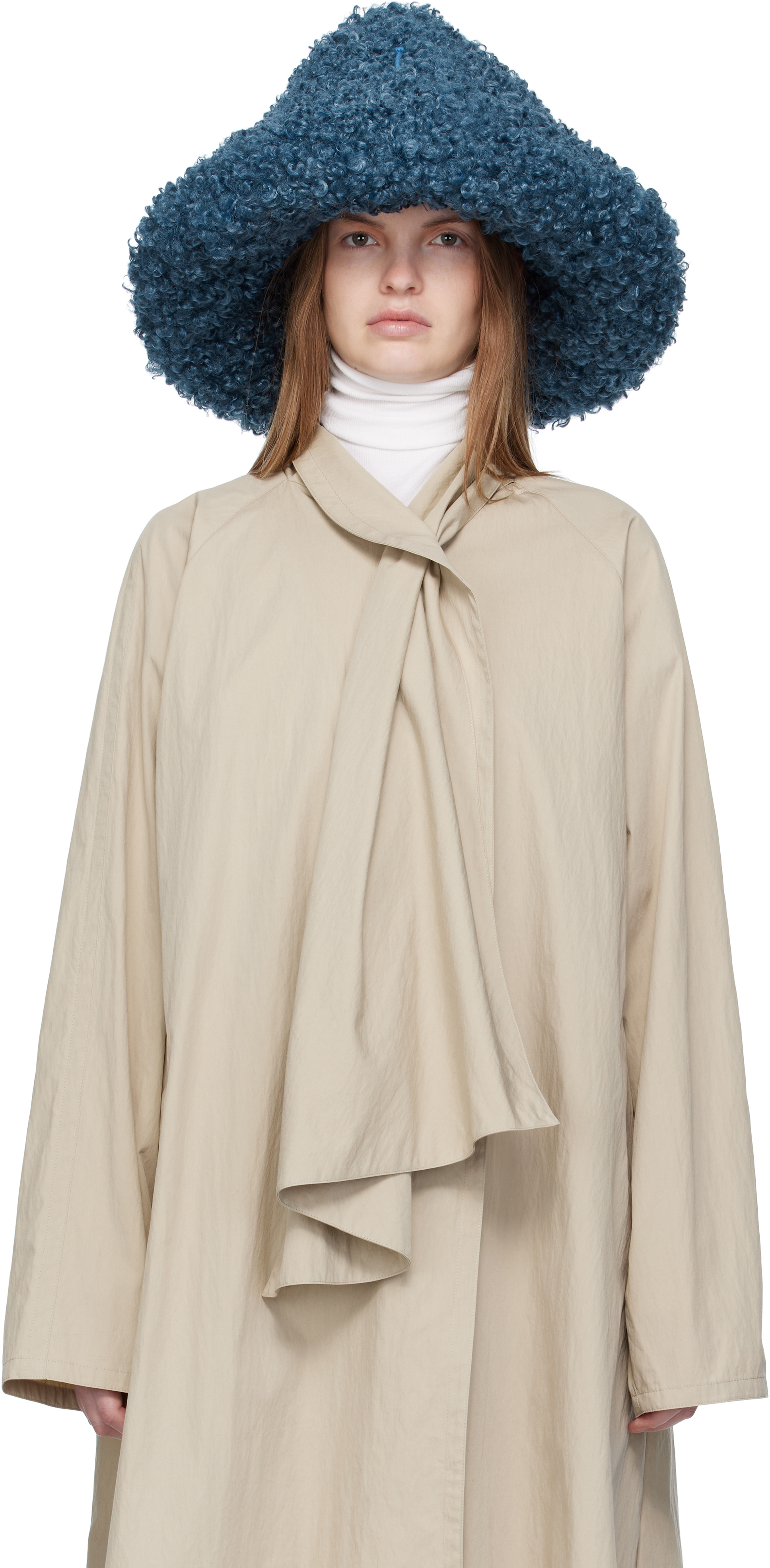 Ruslan Baginskiy Blue Faux-fur Hat In Blue