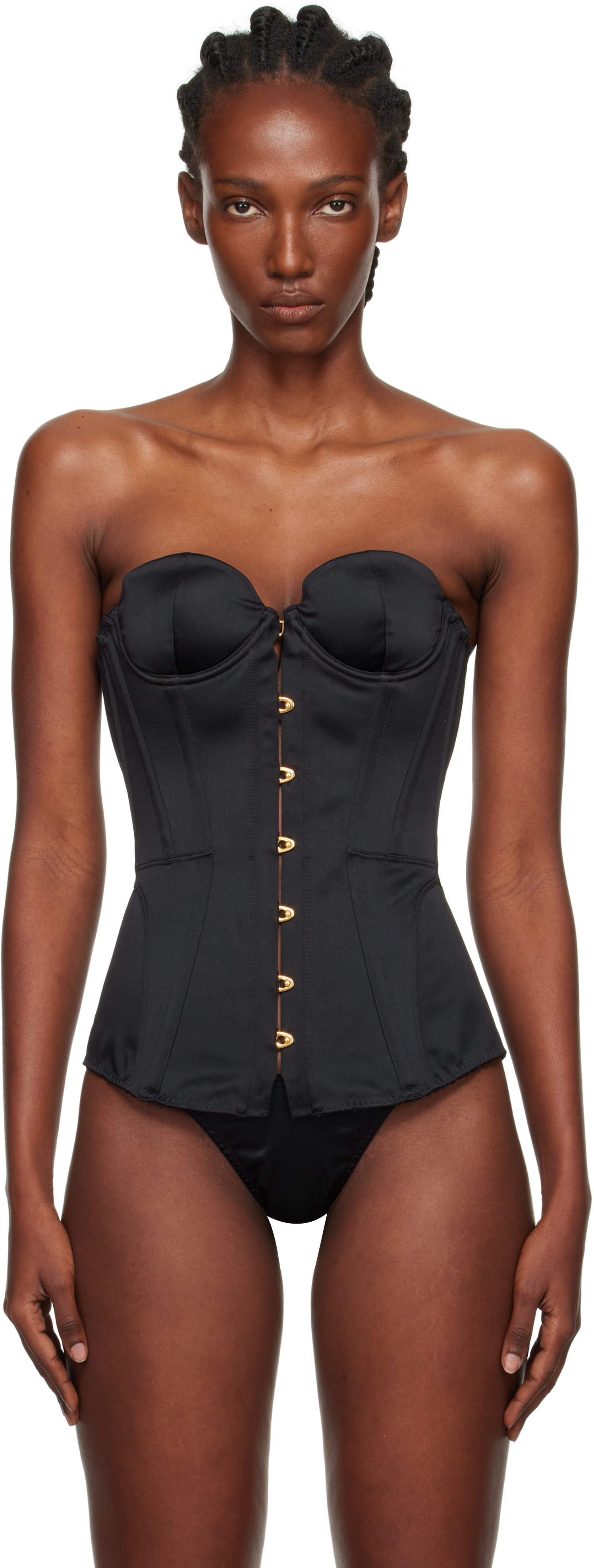 Black Mercy Satin Corset