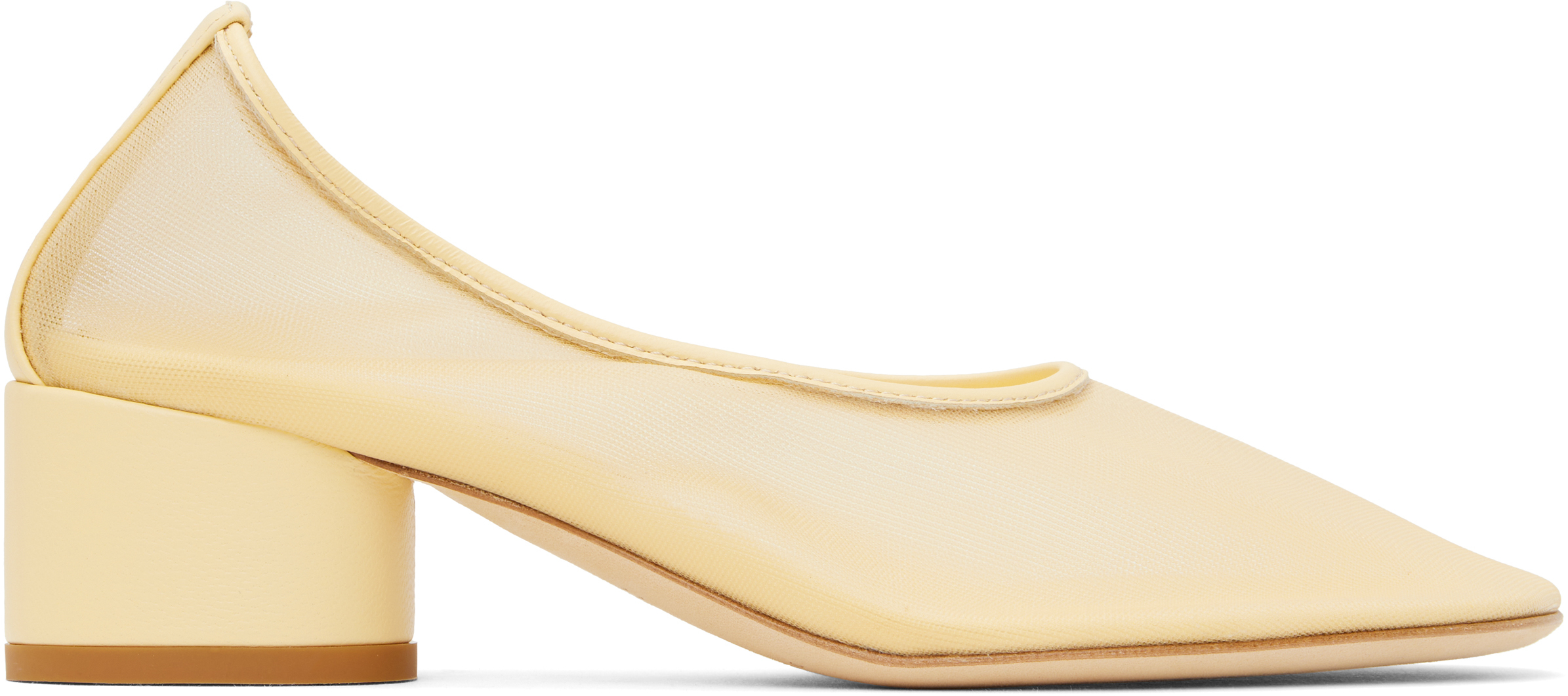 Dear Frances Yellow Balla Pump Heels