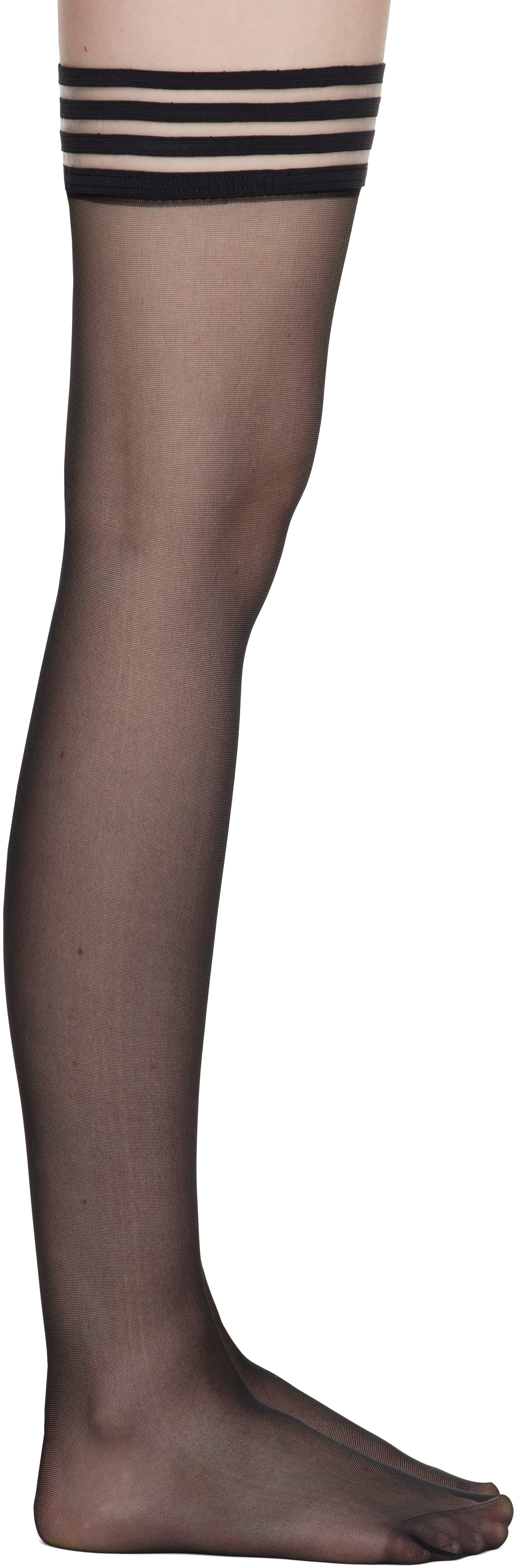 Black Mira Stay Up Socks