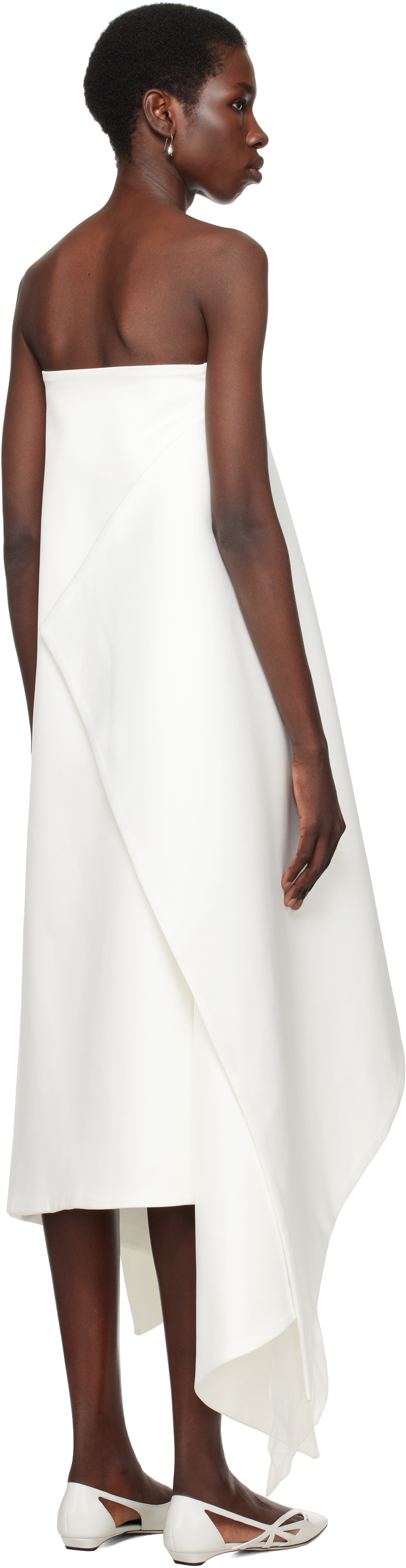 Lii Ssense Exclusive Bridal Capsule Paneled Minidress In White