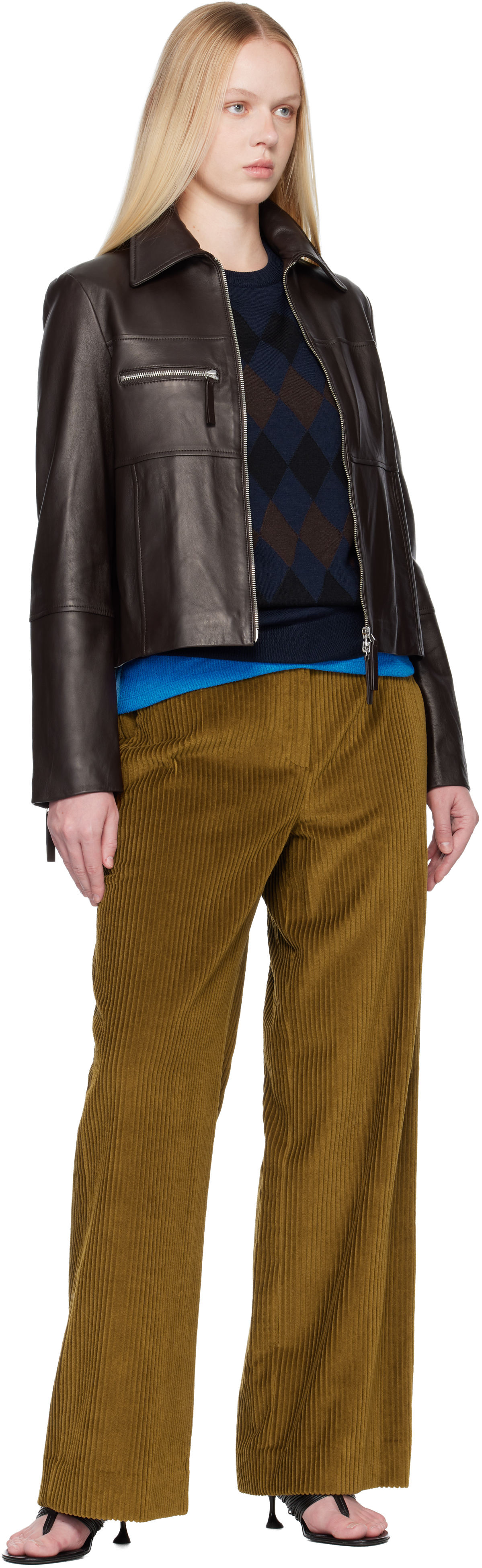 Proenza Schouler Tan Lidie Trousers In Brown