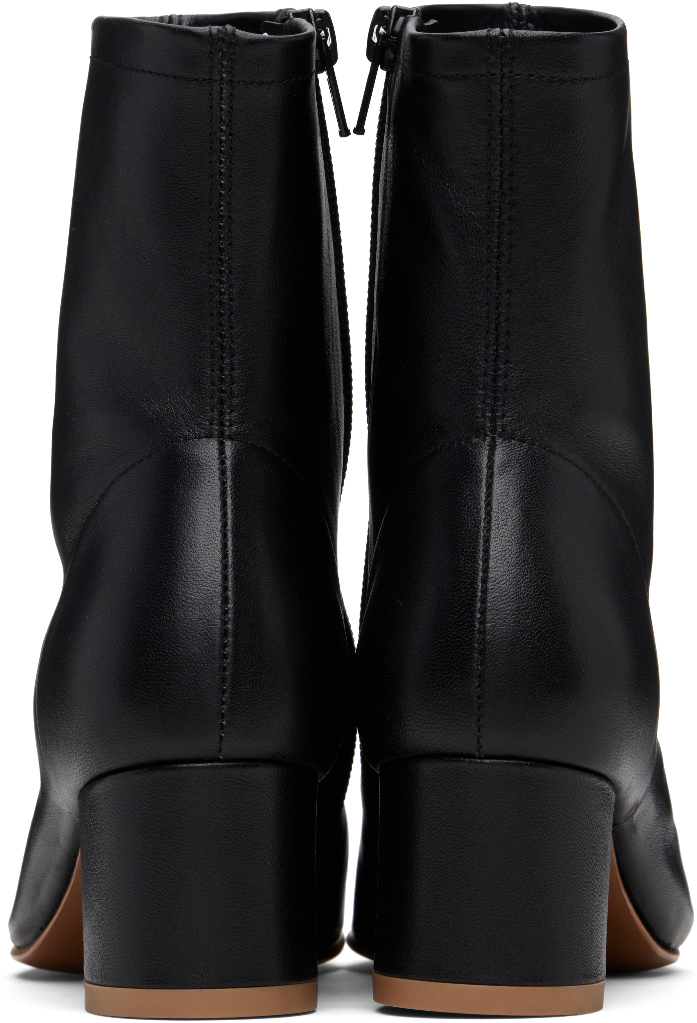 By Far Black Josiah Lamb Nappa Leather Boots In Multi